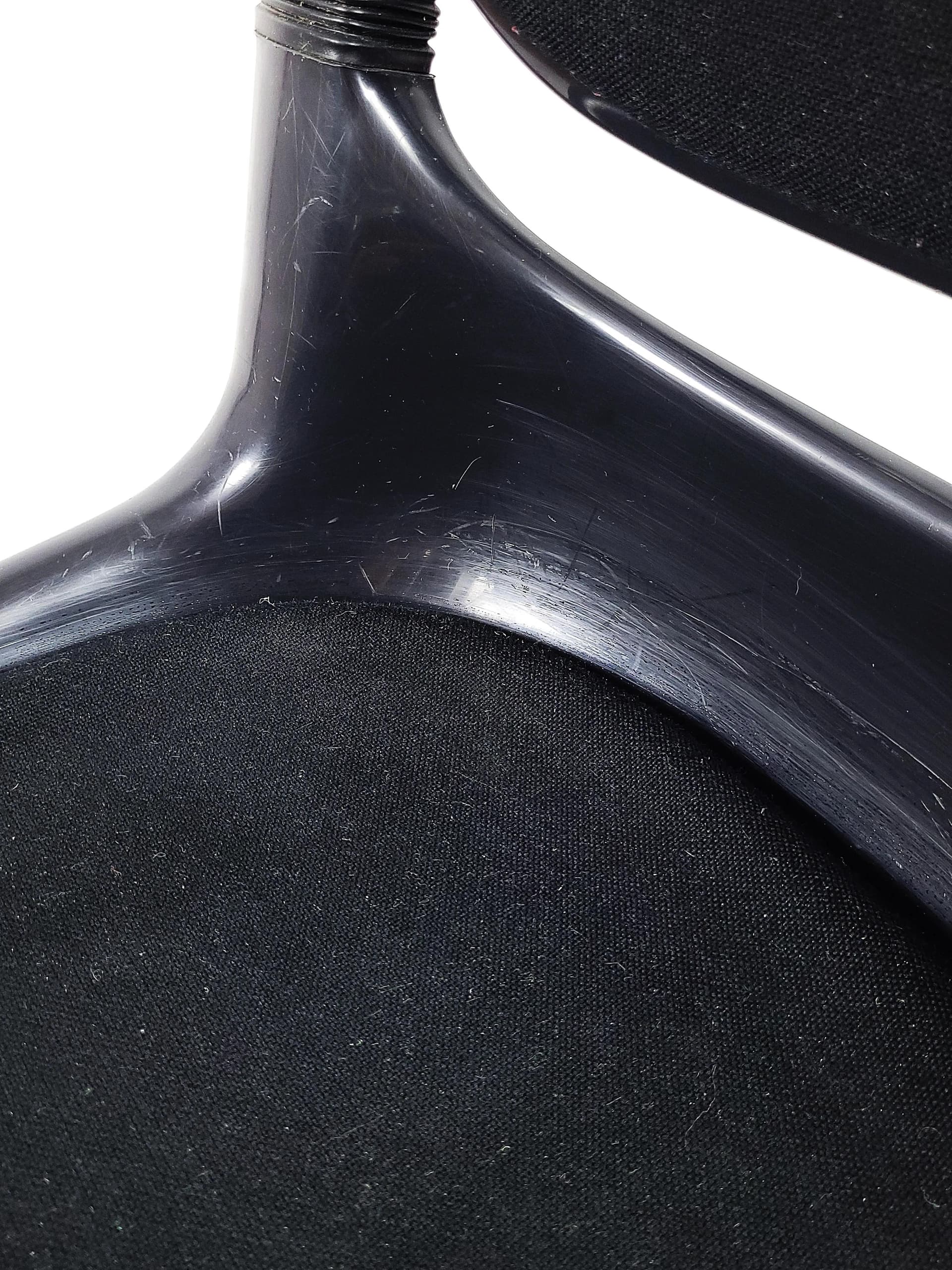 Fotel biurowy Dorsal, tkanina czarna, proj. G. Piretti, Vitra, Szwajcaria, lata 80. - 84794