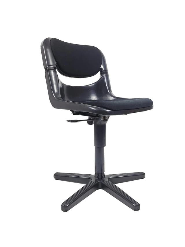 Fotel biurowy Dorsal, tkanina czarna, proj. G. Piretti, Vitra, Szwajcaria, lata 80. - WYMIARY