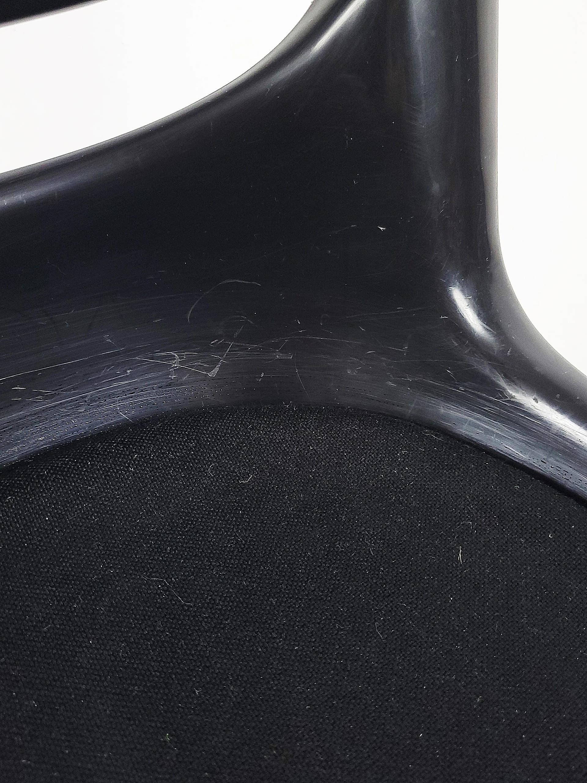 Fotel biurowy Dorsal, tkanina czarna, proj. G. Piretti, Vitra, Szwajcaria, lata 80. - 84790