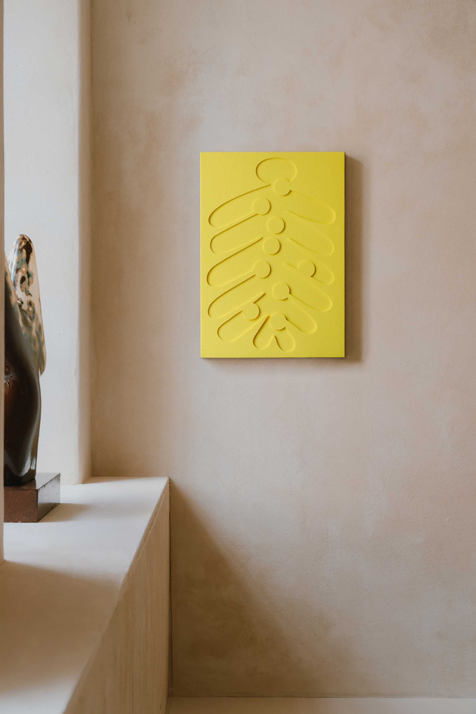 Relief Kwiat Paproci 42x60 cm, LUDISM - 8702