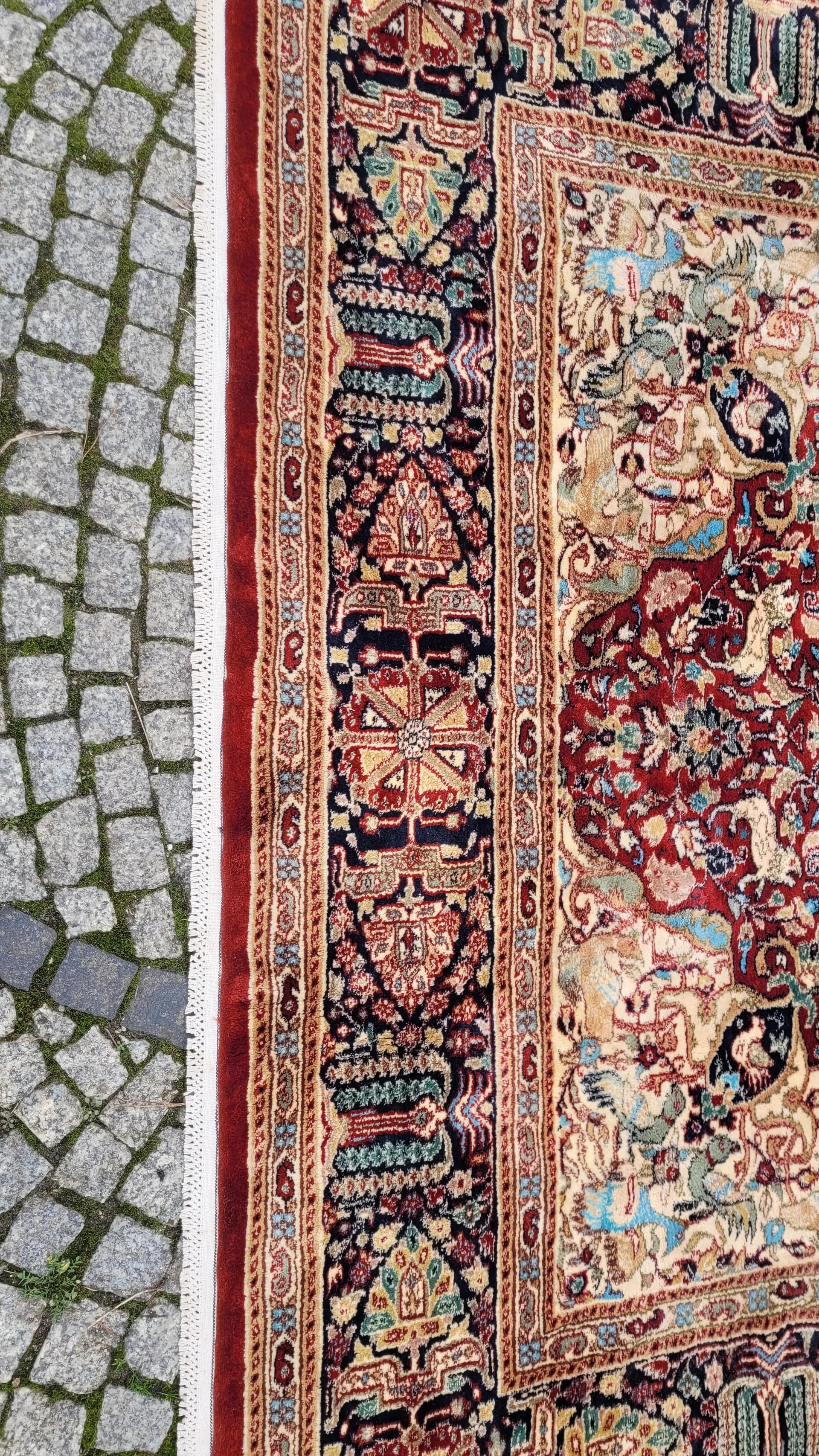 Rug Ghom, 285x185cm, red, wool, Pakistan - 87676