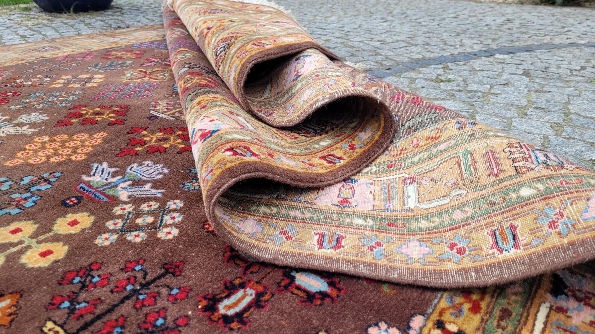 Dywan Dżuszegan 175x260 cm, multikolor, wełna, Iran, lata 60. - 87666