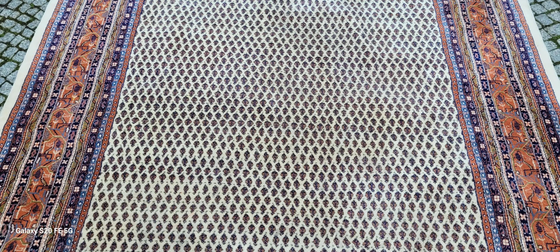 Rug Indo Saroug Mir, 230x340 cm, beige, wool, India - 87612