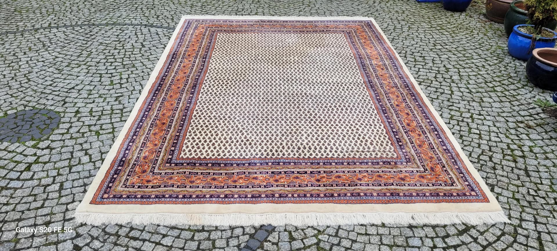 Rug Indo Saroug Mir, 230x340 cm, beige, wool, India - 87607