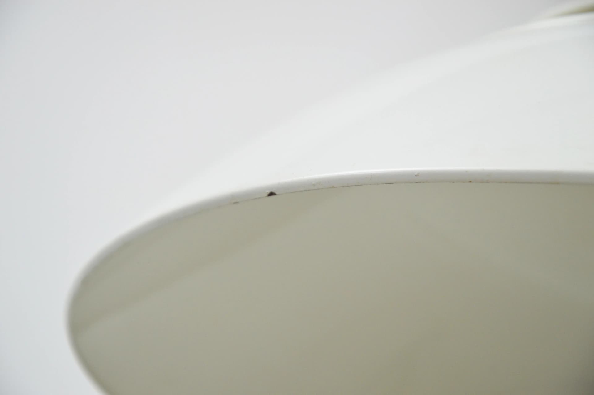 Pendant lamp Space Age, ivory white, plastic, Poland, 1970s. - 84571