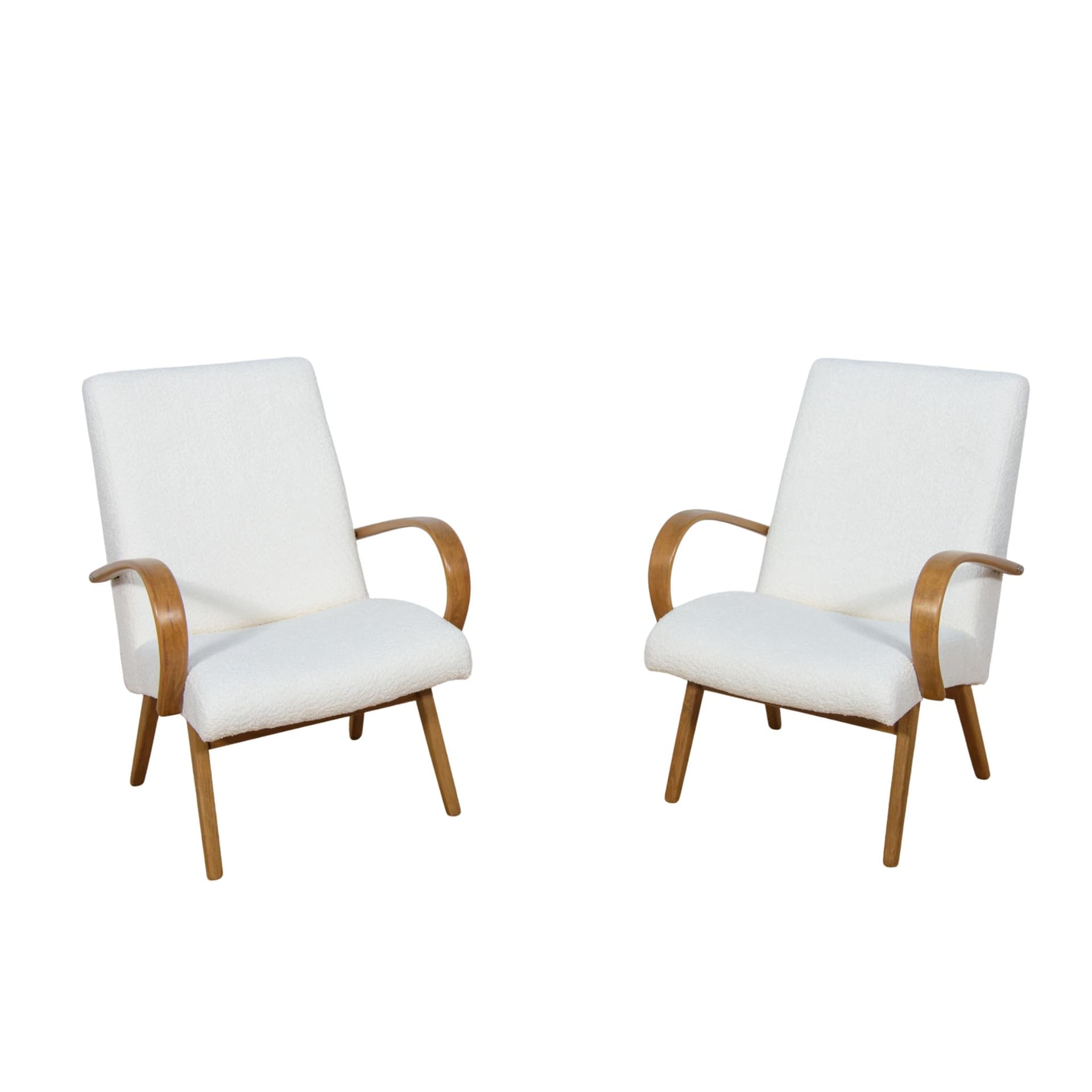 Para foteli Model 53, proj. J. Smidek, Czechosłowacja, TON, lata 60.