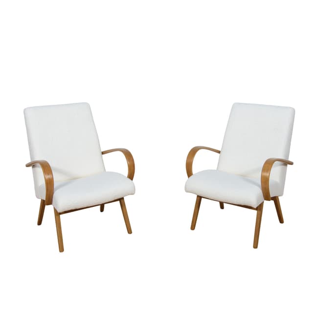 Para foteli Model 53, proj. J. Smidek, Czechosłowacja, TON, lata 60. - WYMIARY