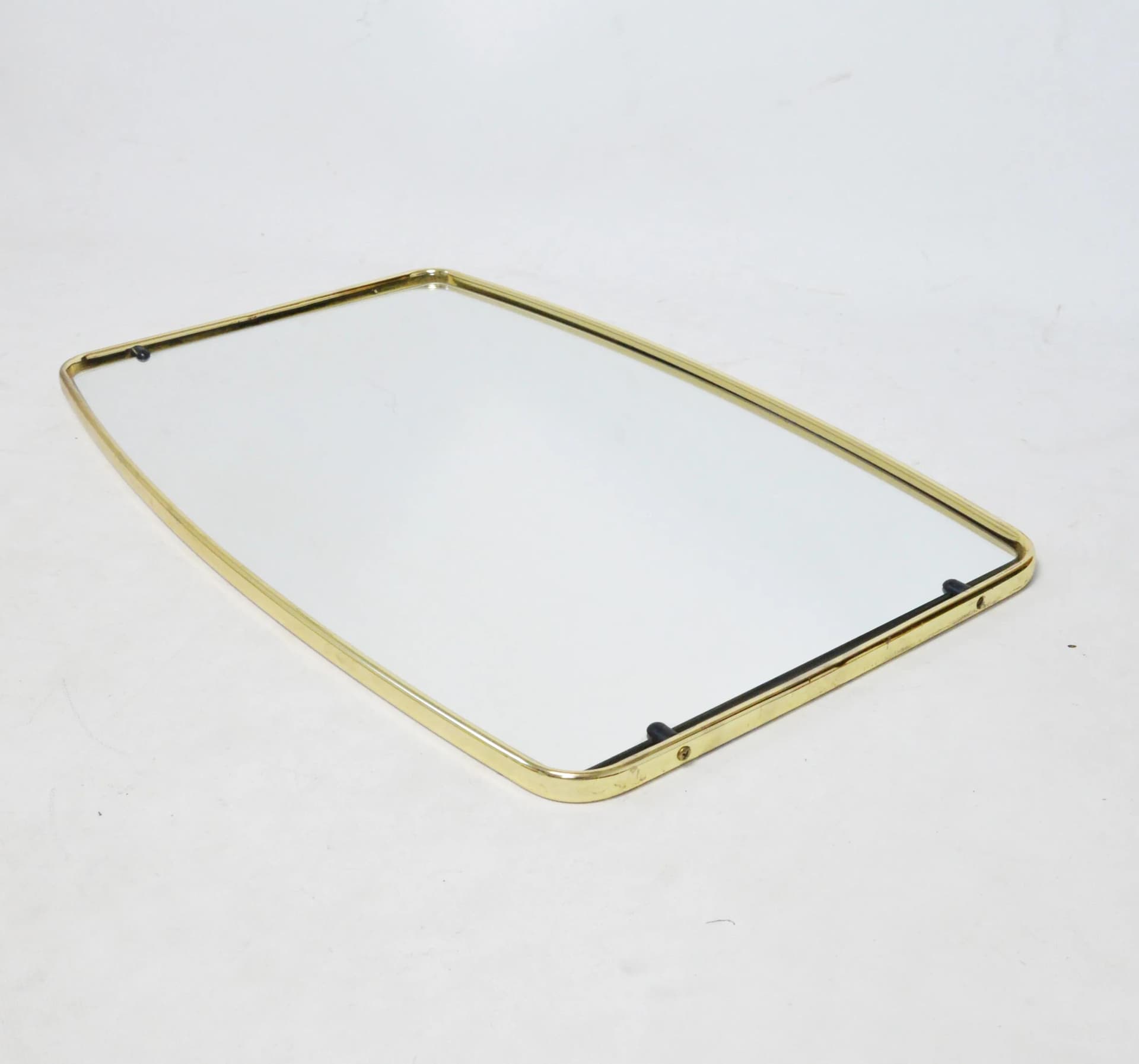 Wall mirror, gold metal, Poland, 1980s. - 84540