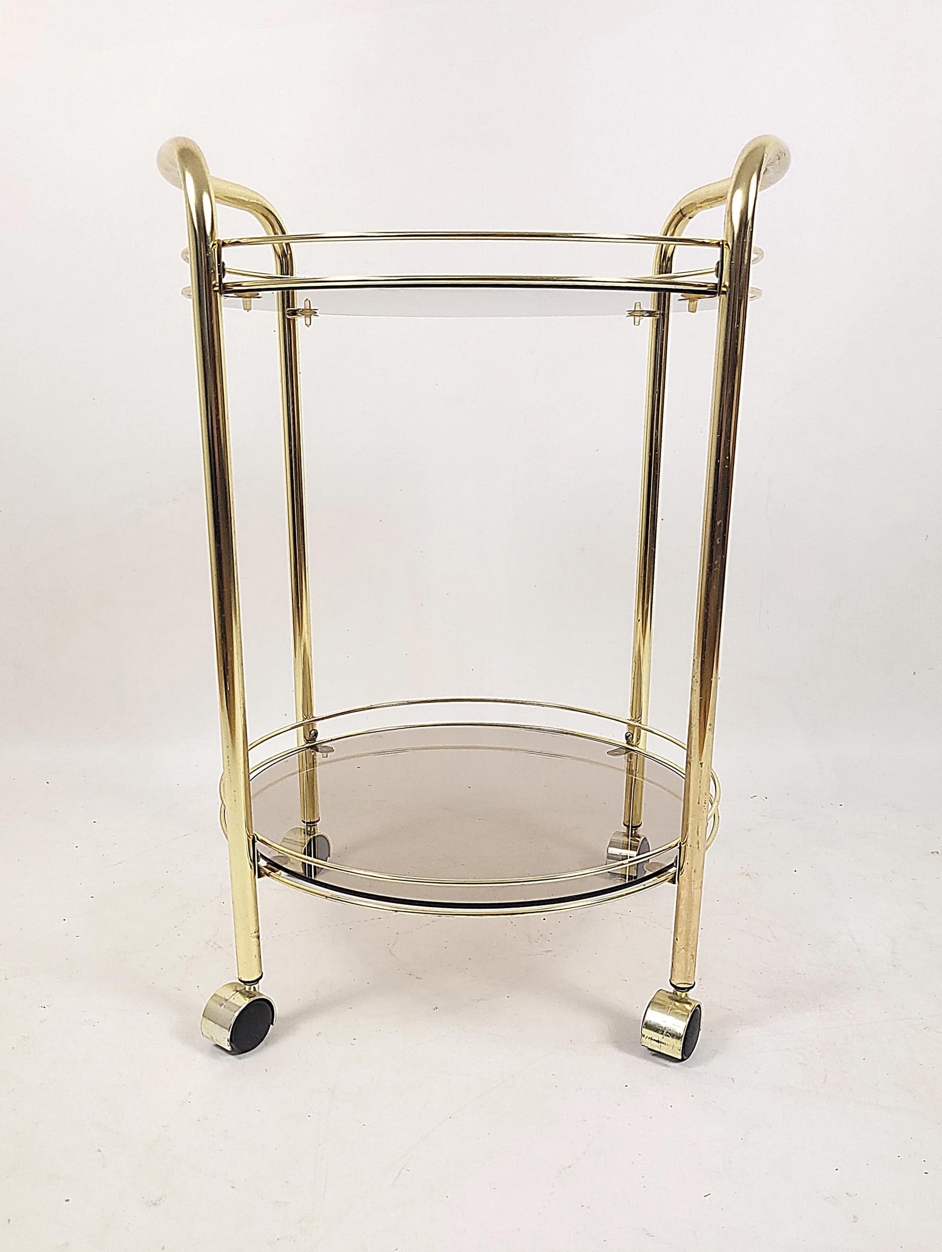 Barek na kółkach, złoty, metal, Polska, lata 80. - 84496