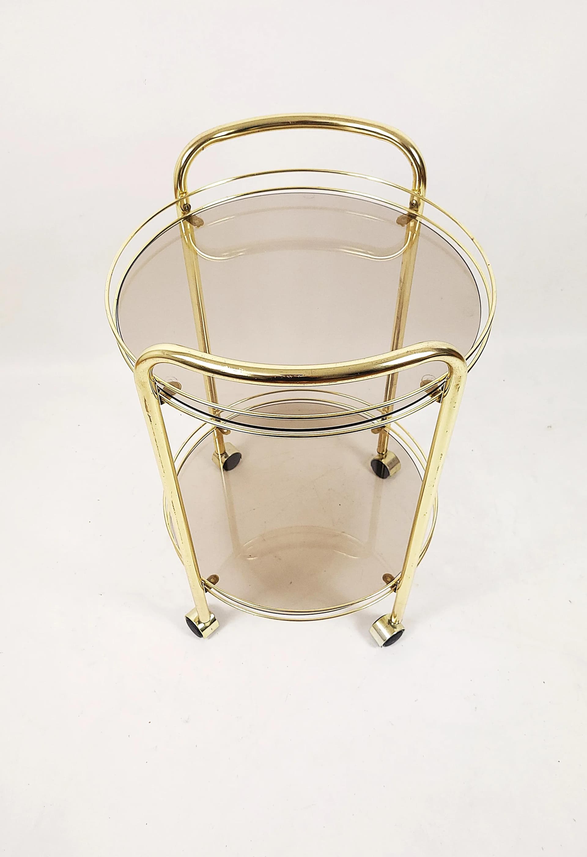 Barek na kółkach, złoty, metal, Polska, lata 80. - 84497