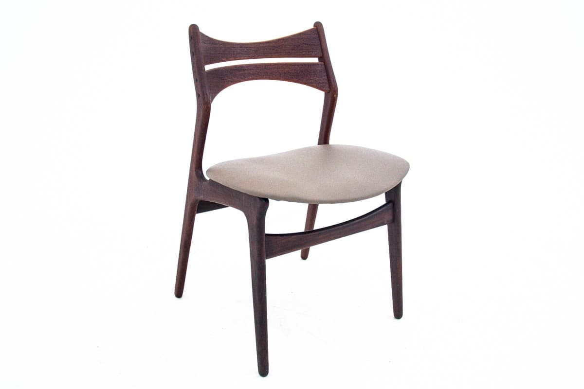 Tekowe krzesła, proj. E. Buch, Dania, lata 60. - 57728