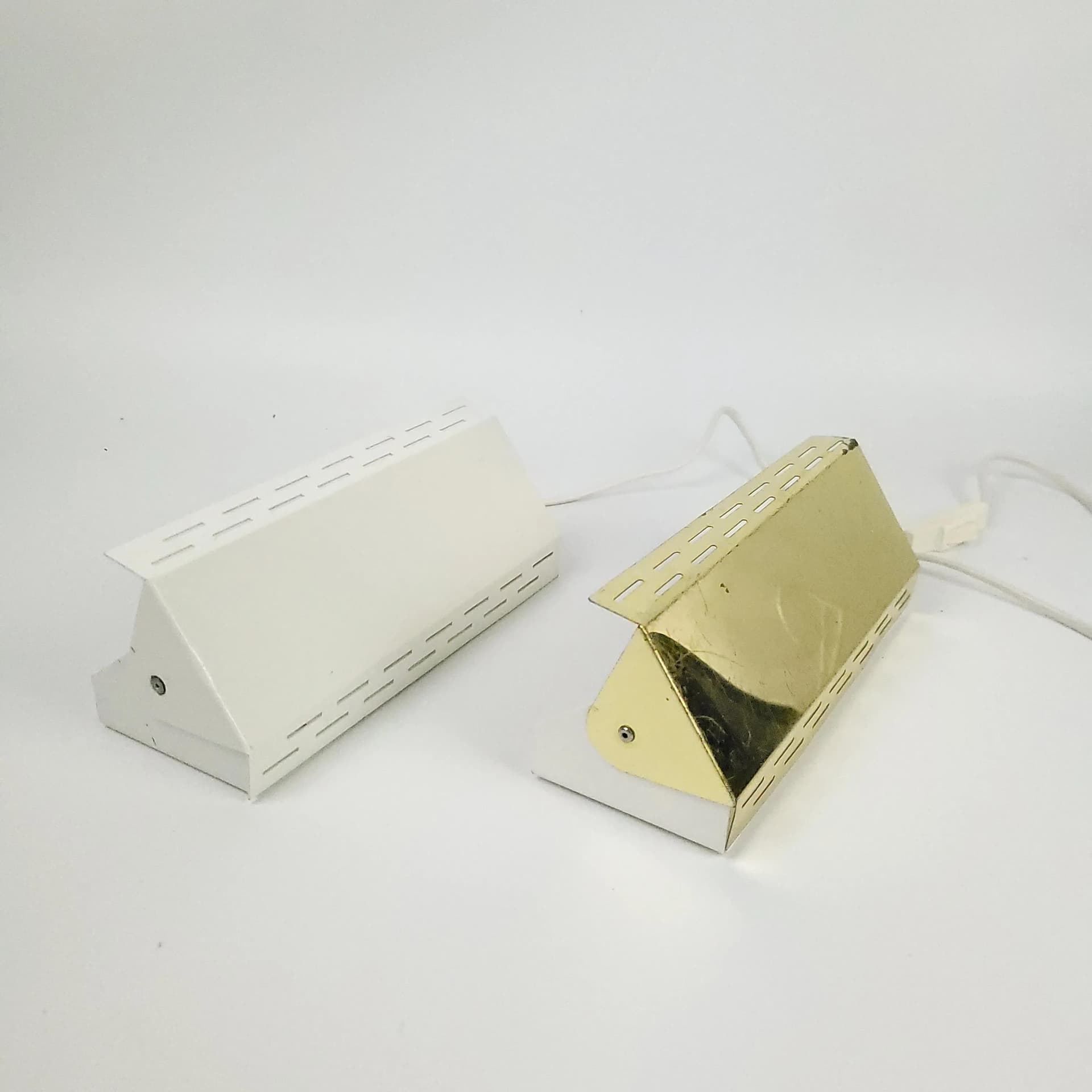 Kinkiet, złoty, metal, Szwecja, lata 70. - 84427