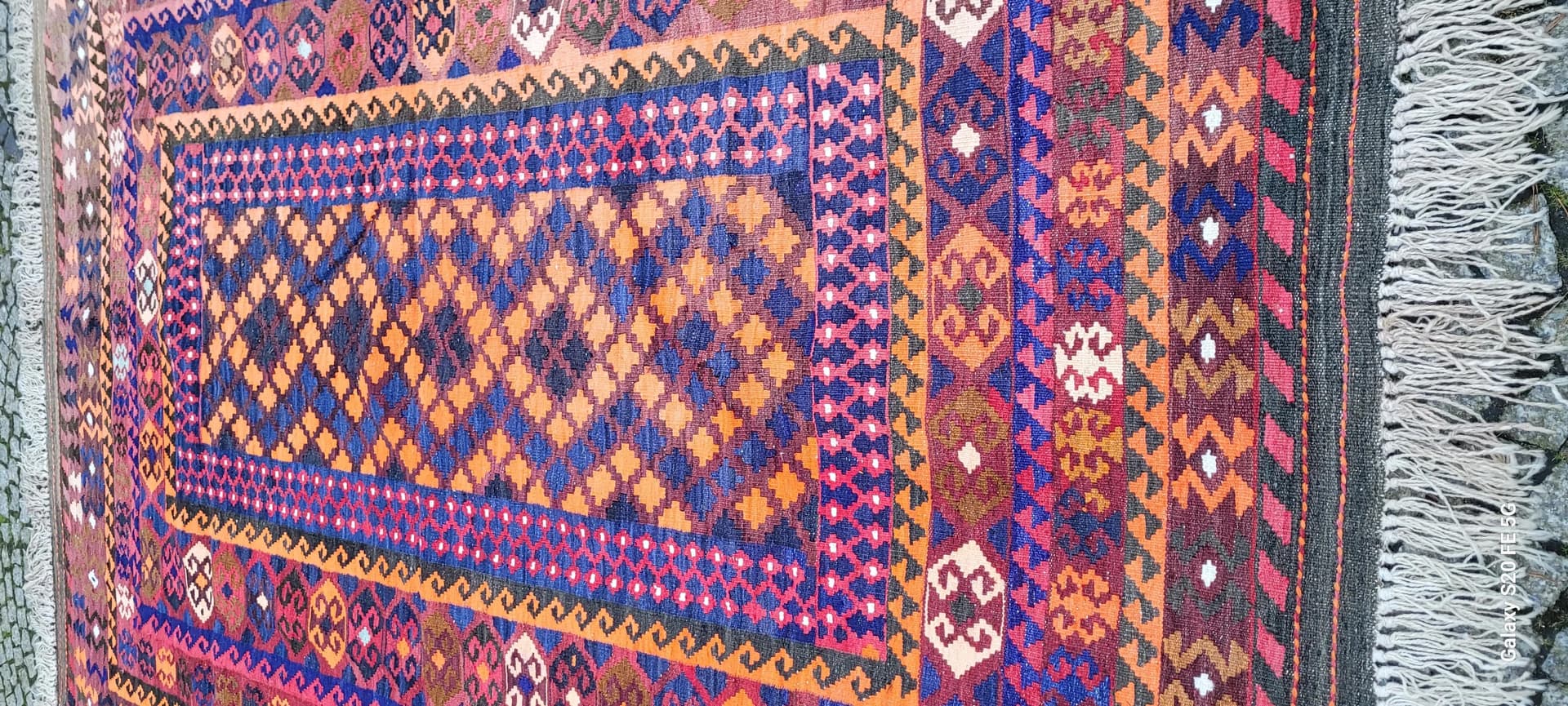 Dywan kilim, 205x320 cm, multikolor, wełna, Turcja, lata 60. - 87488
