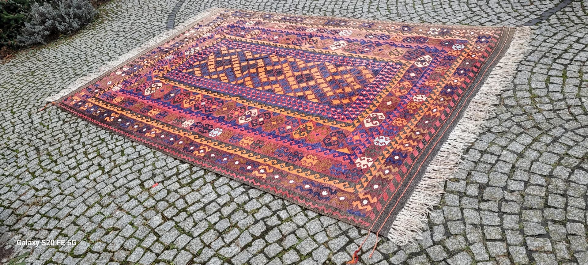 Dywan kilim, 205x320 cm, multikolor, wełna, Turcja, lata 60. - 87484