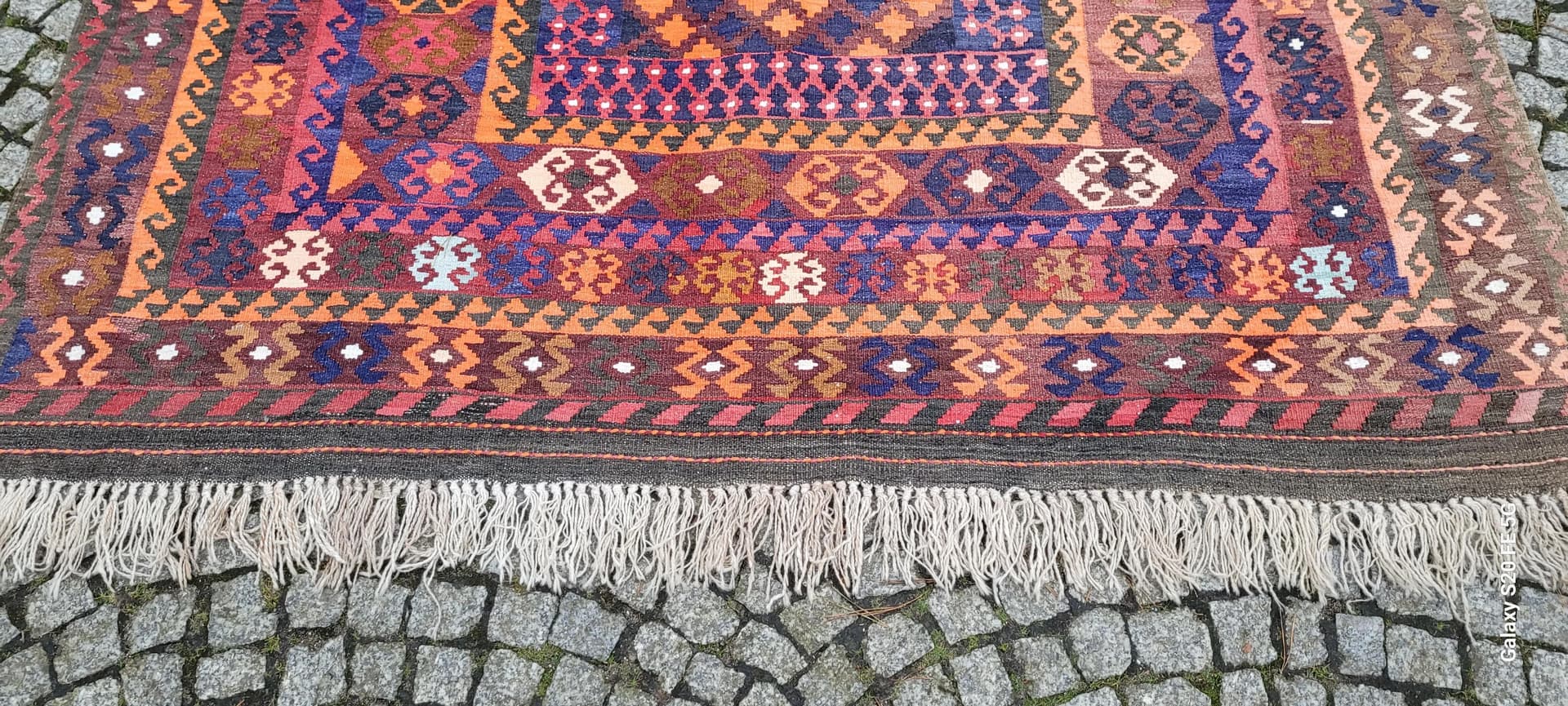 Dywan kilim, 205x320 cm, multikolor, wełna, Turcja, lata 60. - 87487