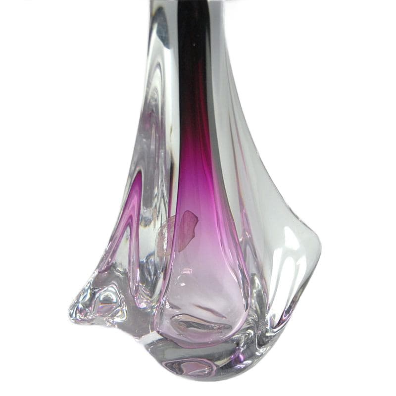 Fioletowa lampa stołowa, Val St Lambert, Belgia, lata 60. - 6865