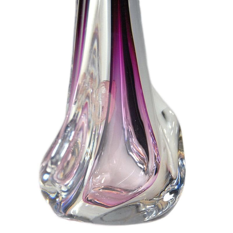 Fioletowa lampa stołowa, Val St Lambert, Belgia, lata 60. - 6862