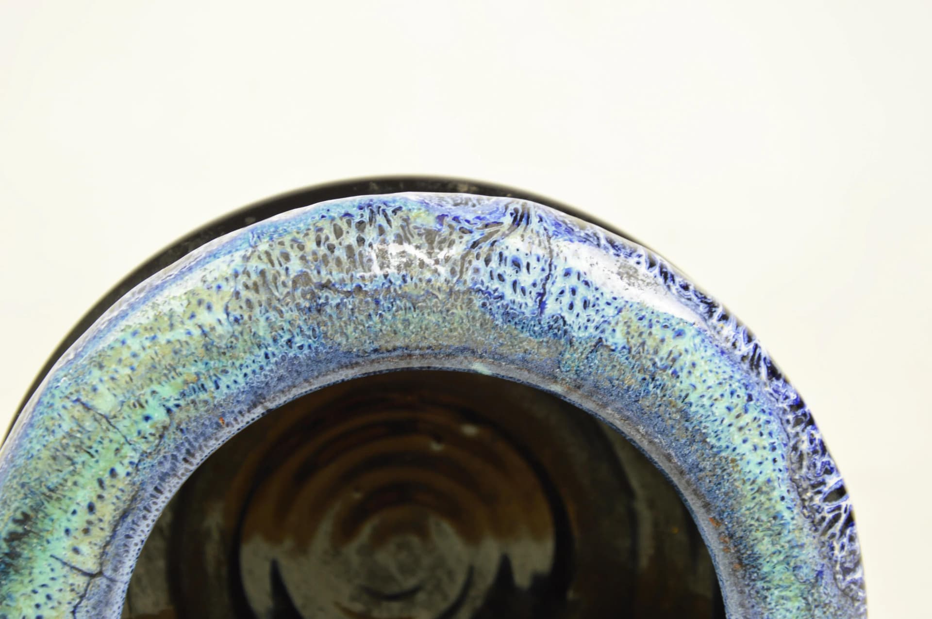 Miseczka, ciemnoniebieska, ceramika, Polska, lata 70. - 84383