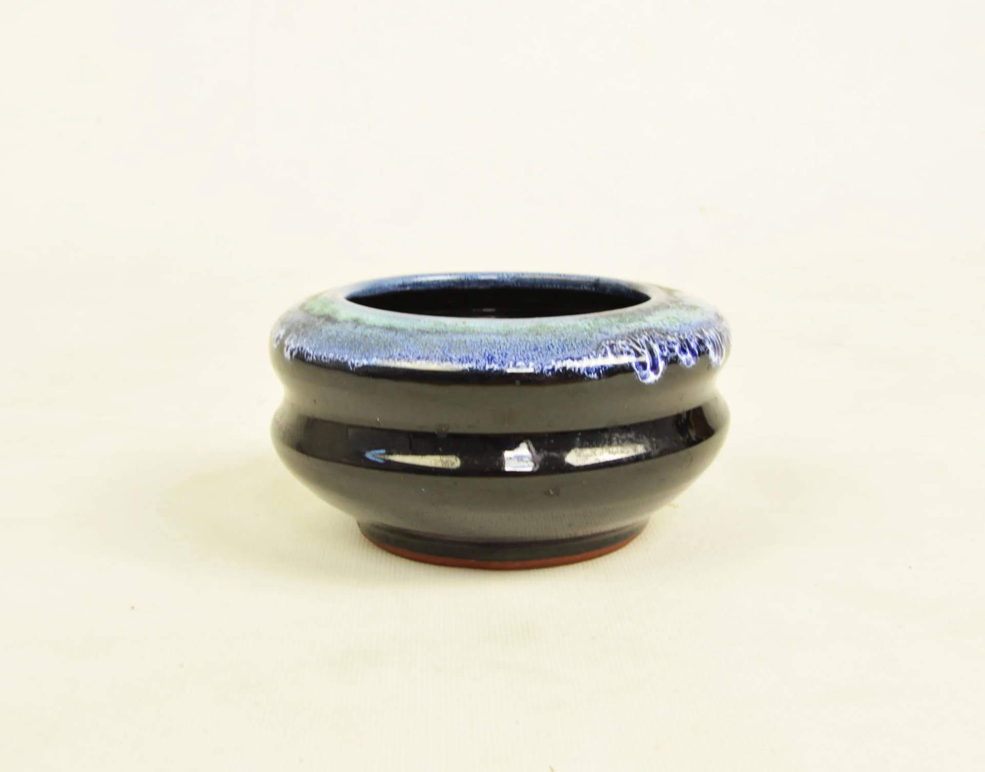 Miseczka, ciemnoniebieska, ceramika, Polska, lata 70. - 84386