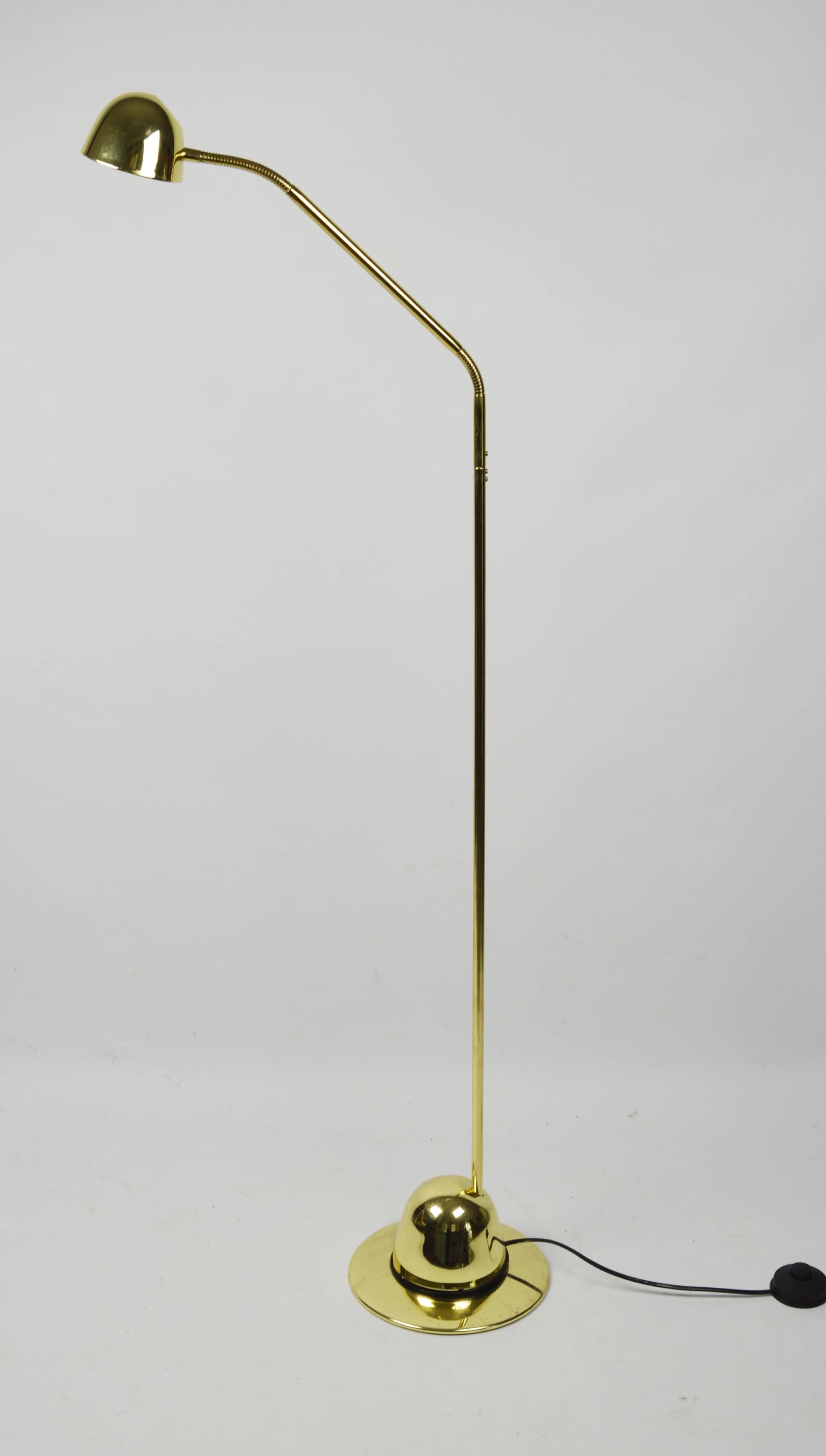 Lampa podłogowa Brillant, złoty, metal, Niemcy, lata 80. - 84375