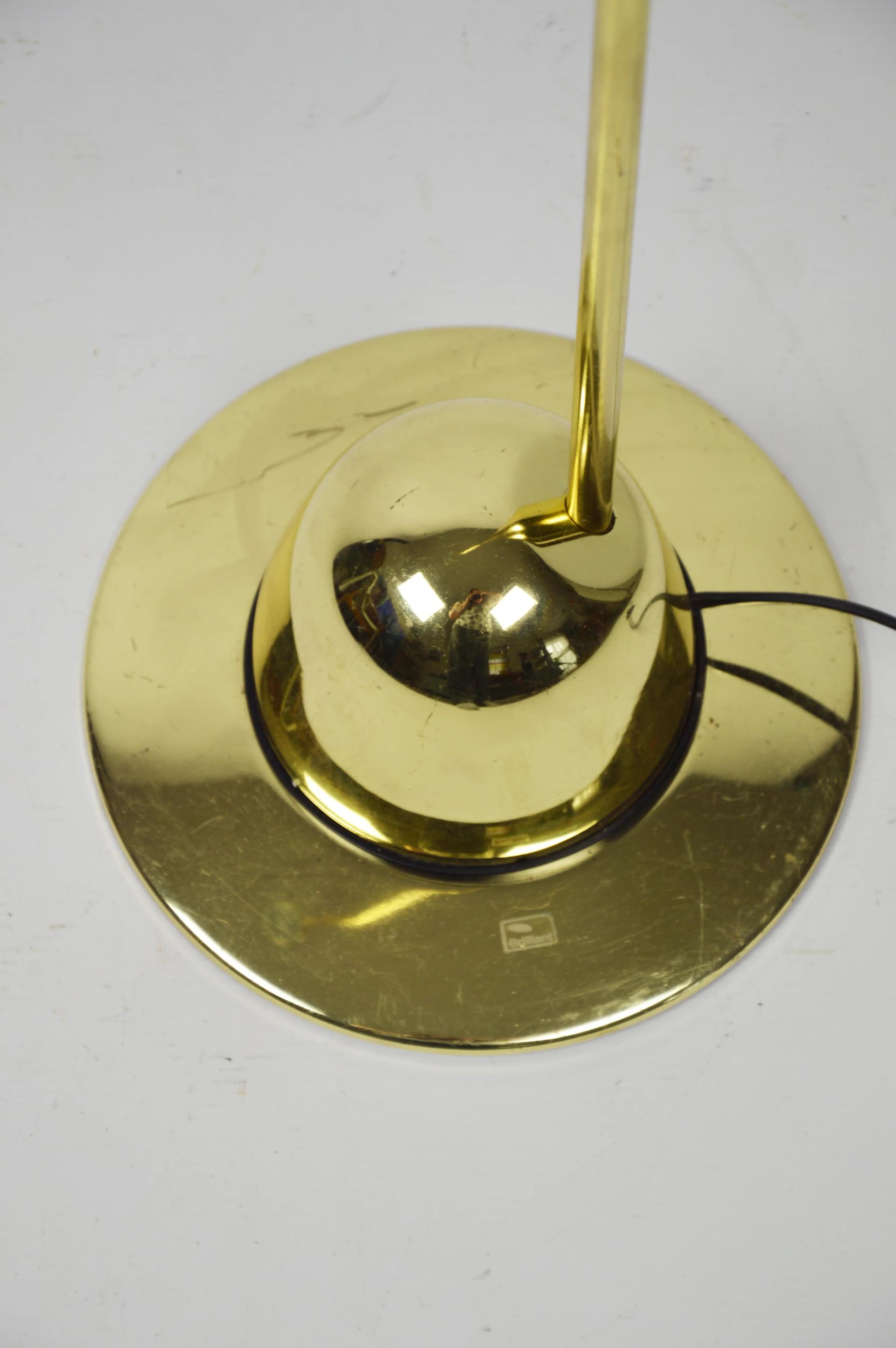 Lampa podłogowa Brillant, złoty, metal, Niemcy, lata 80. - 84374