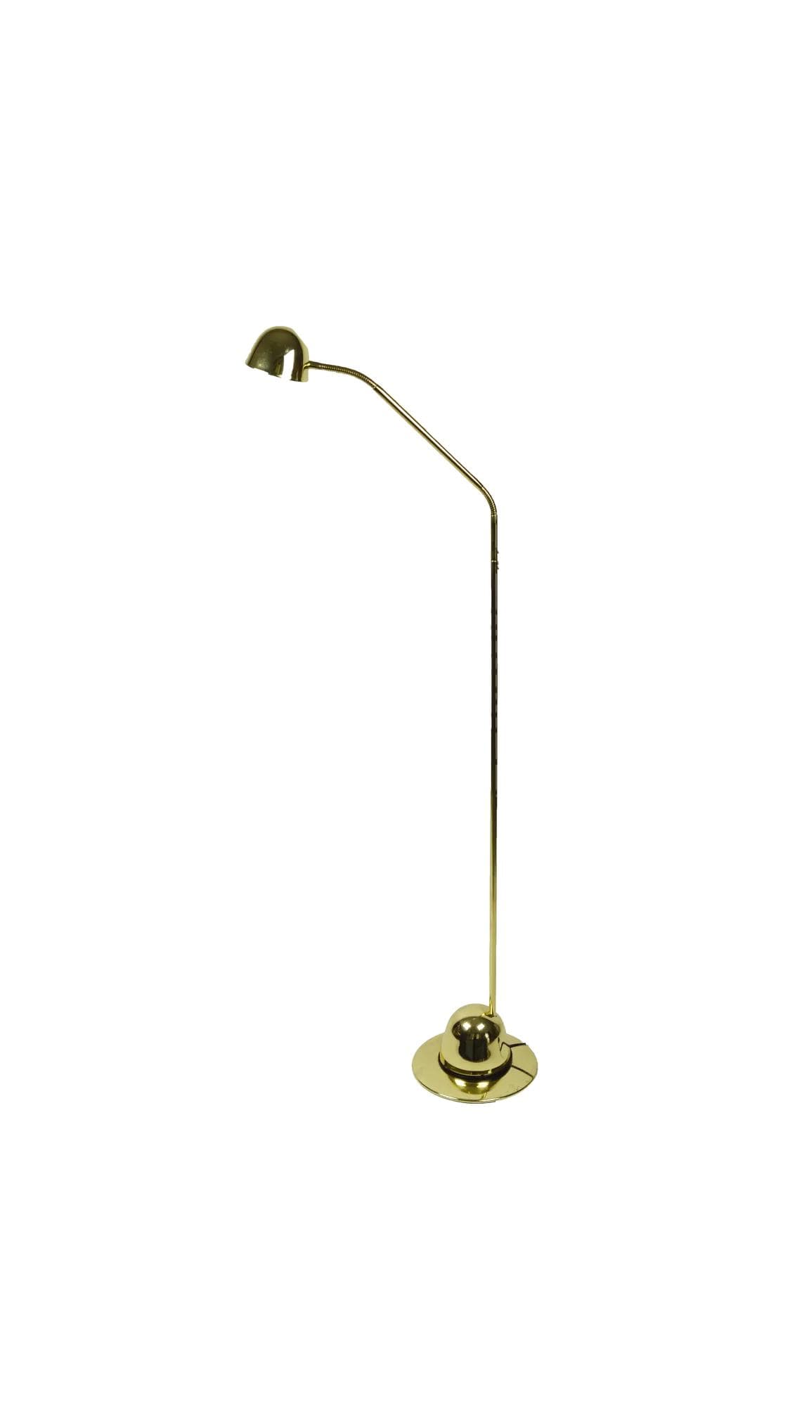 Lampa podłogowa Brillant, złoty, metal, Niemcy, lata 80.