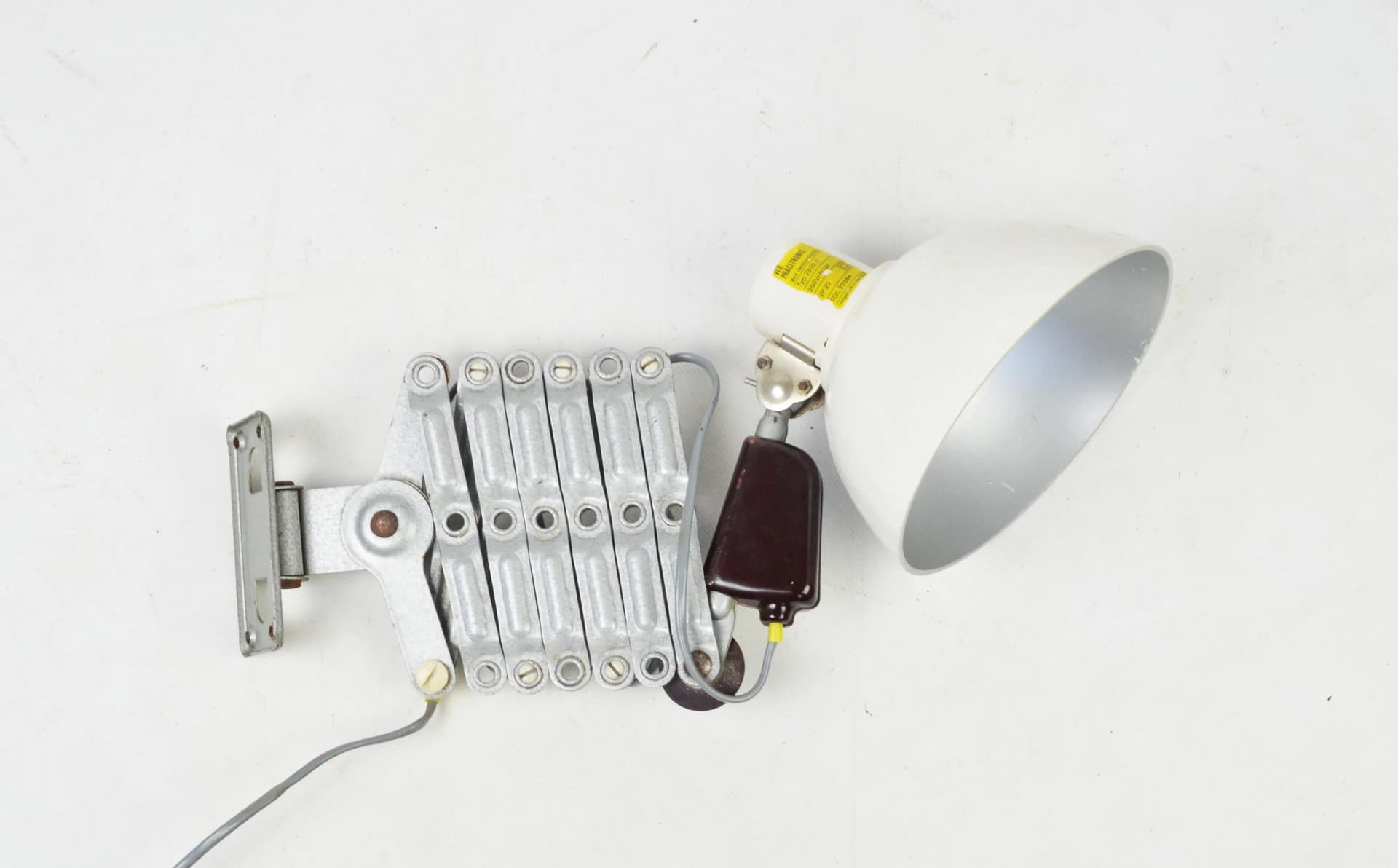 Lampa nożycowa, srebrny, metal, Niemcy, lata 60. - 84367