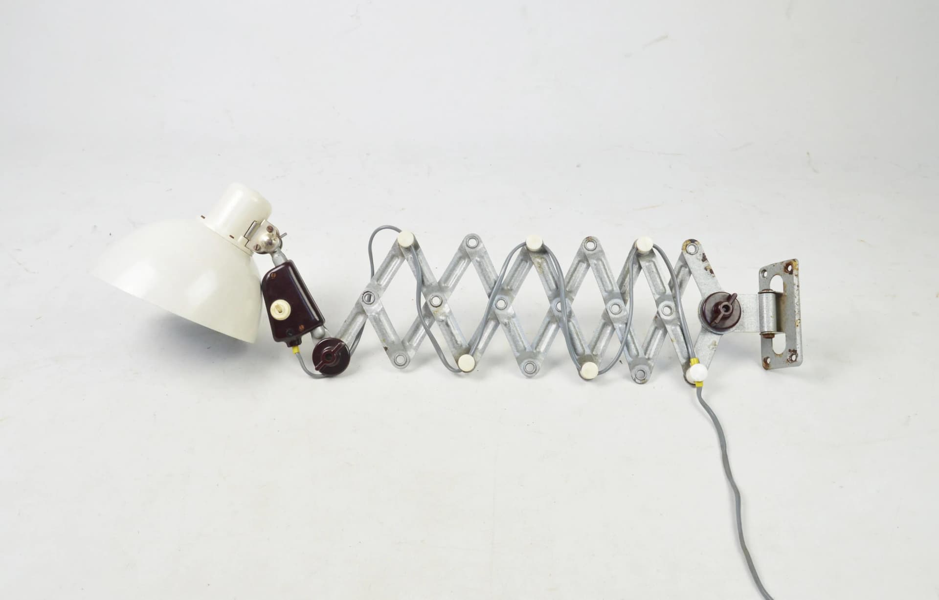 Lampa nożycowa, srebrny, metal, Niemcy, lata 60. - 84368