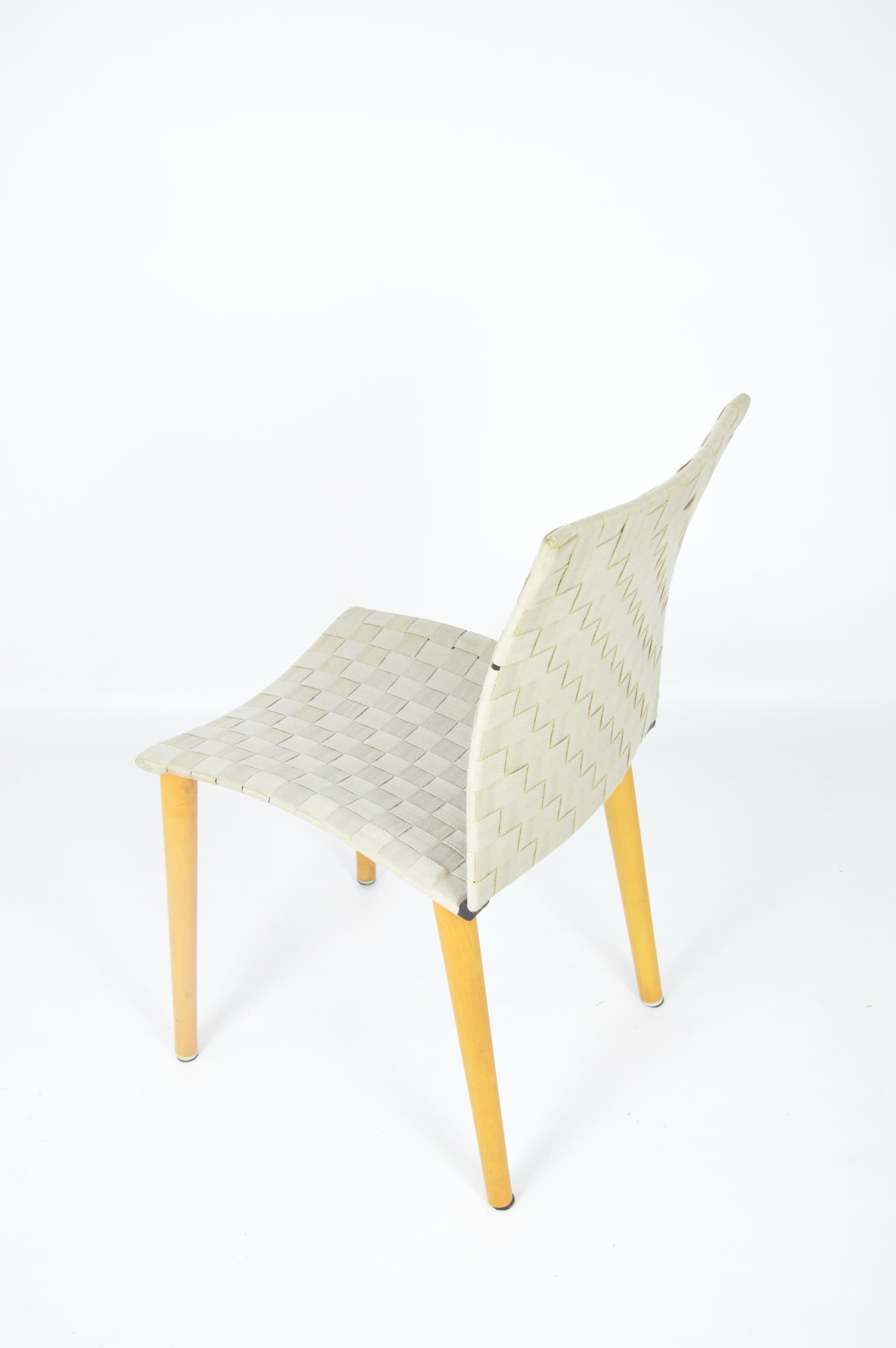 Komplet krzeseł, szary, buk, Lapalma, Włochy, lata 80. - 84286