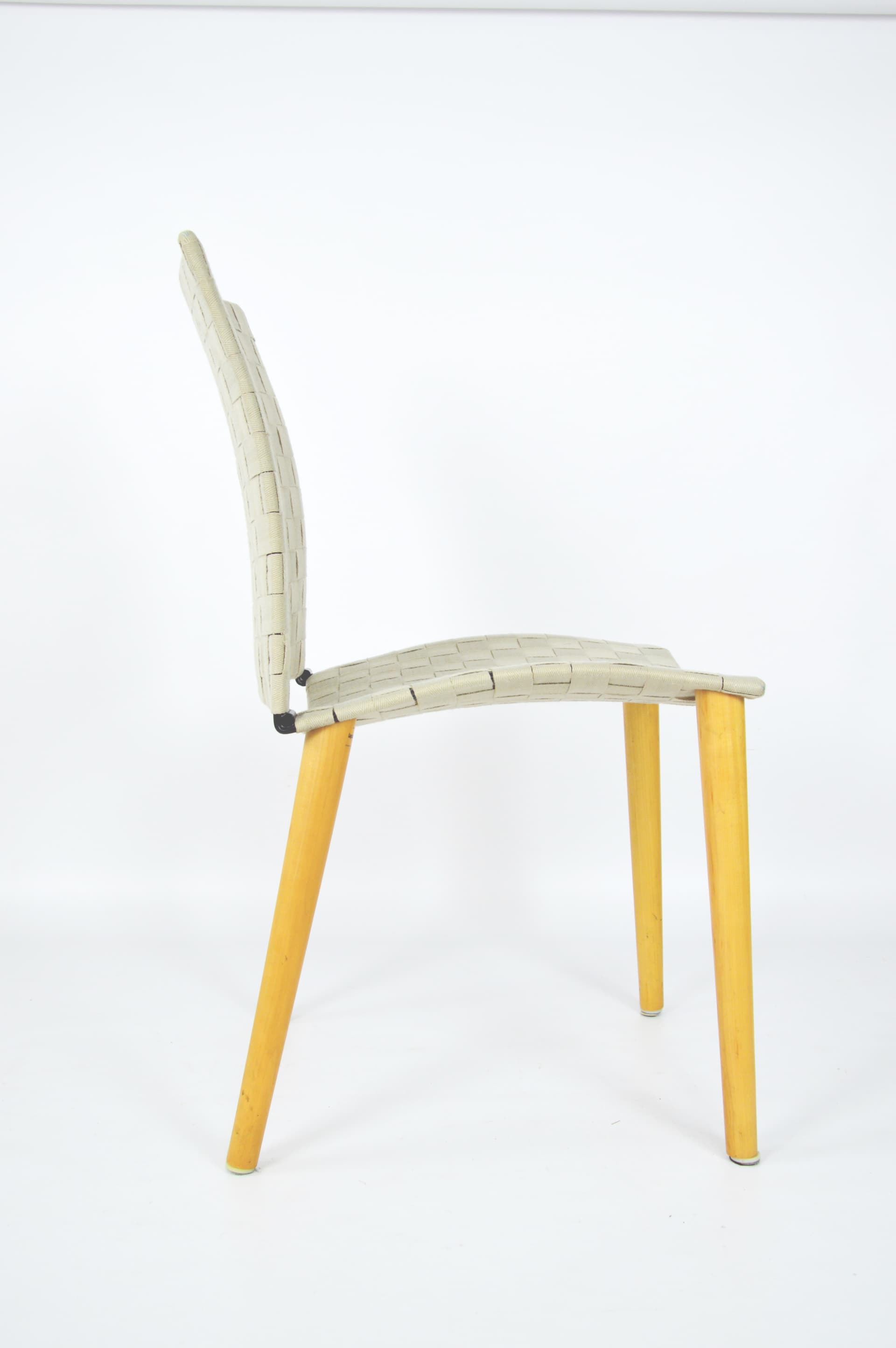 Komplet krzeseł, szary, buk, Lapalma, Włochy, lata 80. - 84285