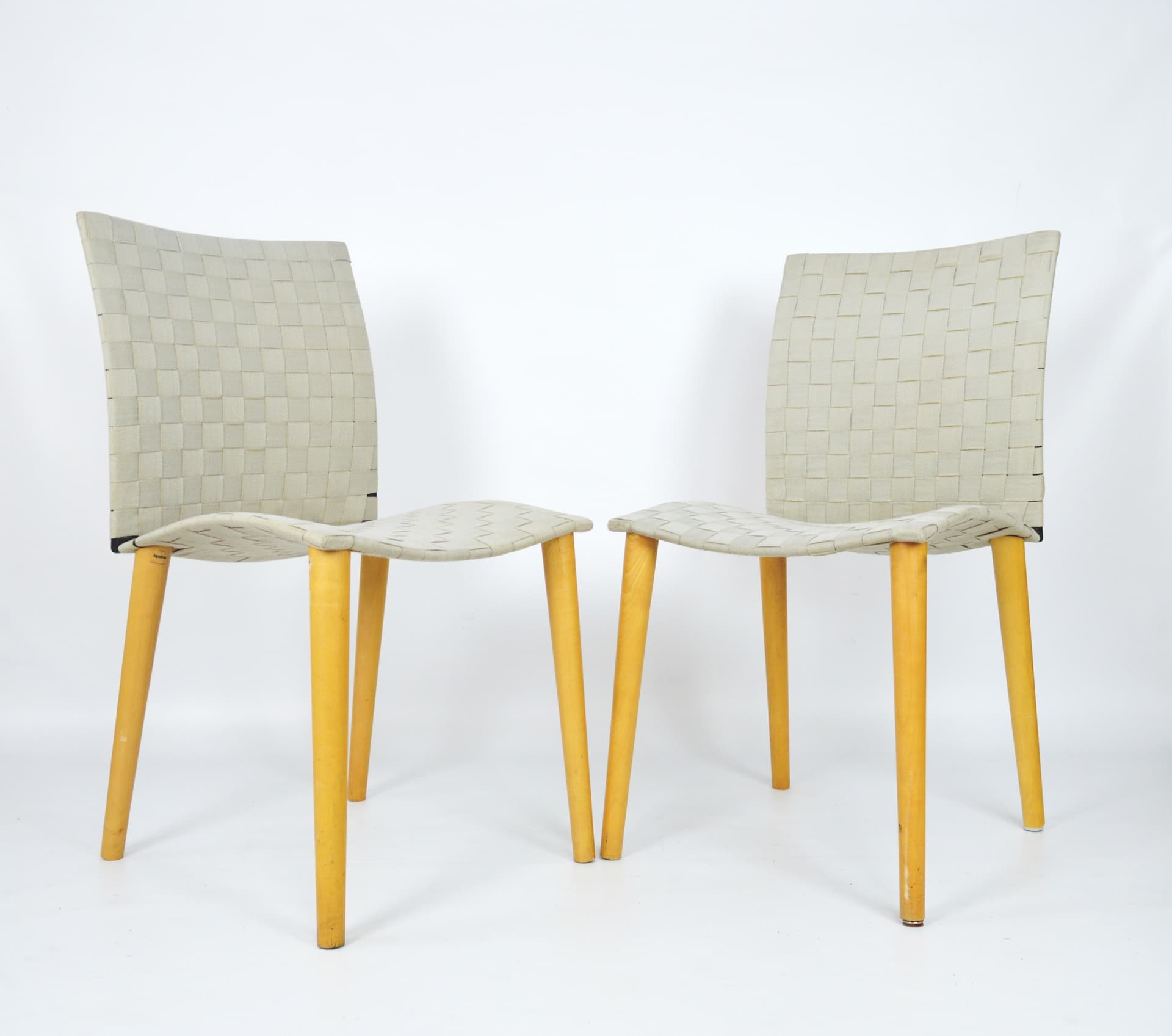 Komplet krzeseł, szary, buk, Lapalma, Włochy, lata 80. - 84284