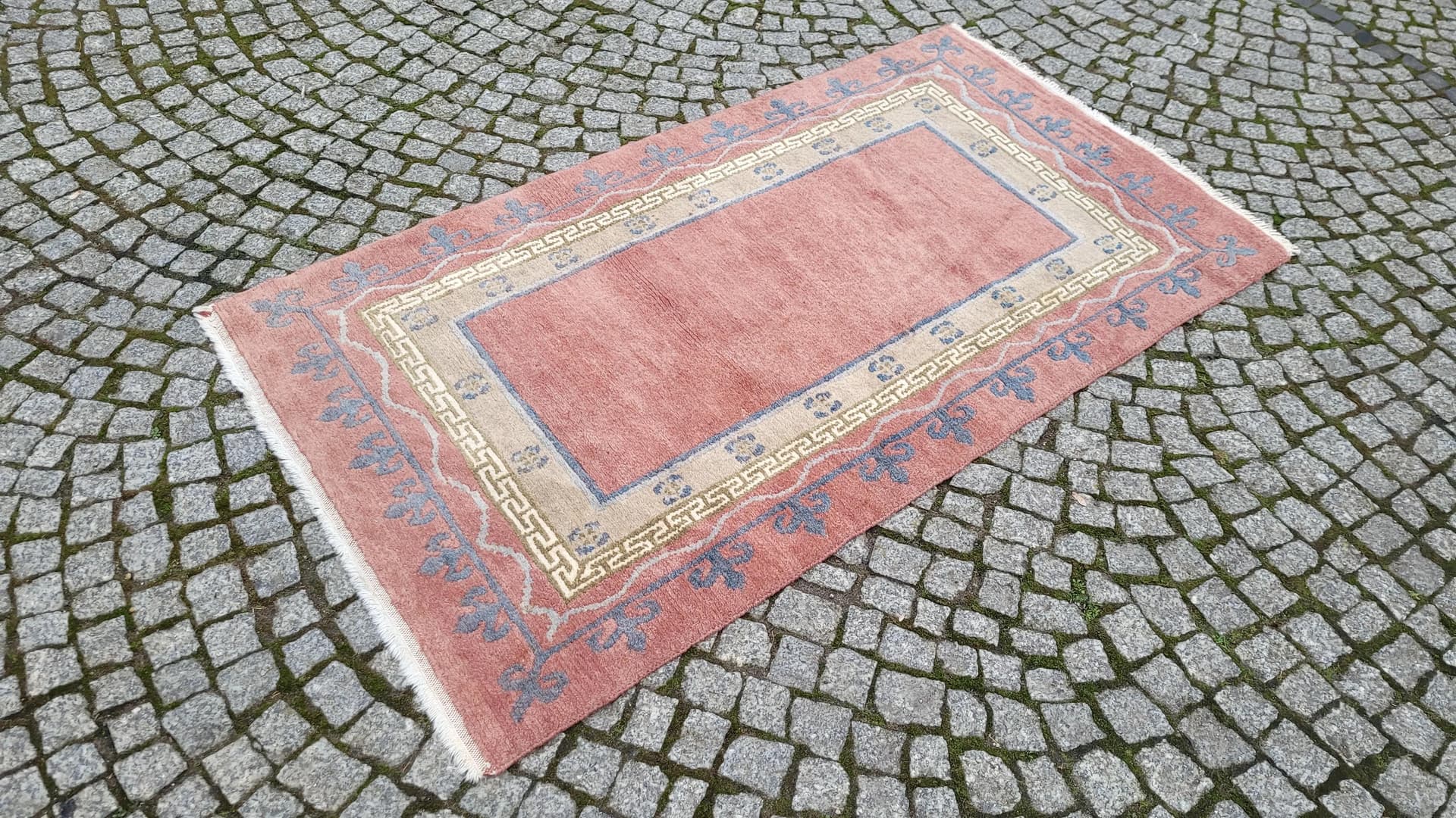 Dywan nepalsko-tybetański 95x175 cm, brązowy, wełna, Nepal - 87416