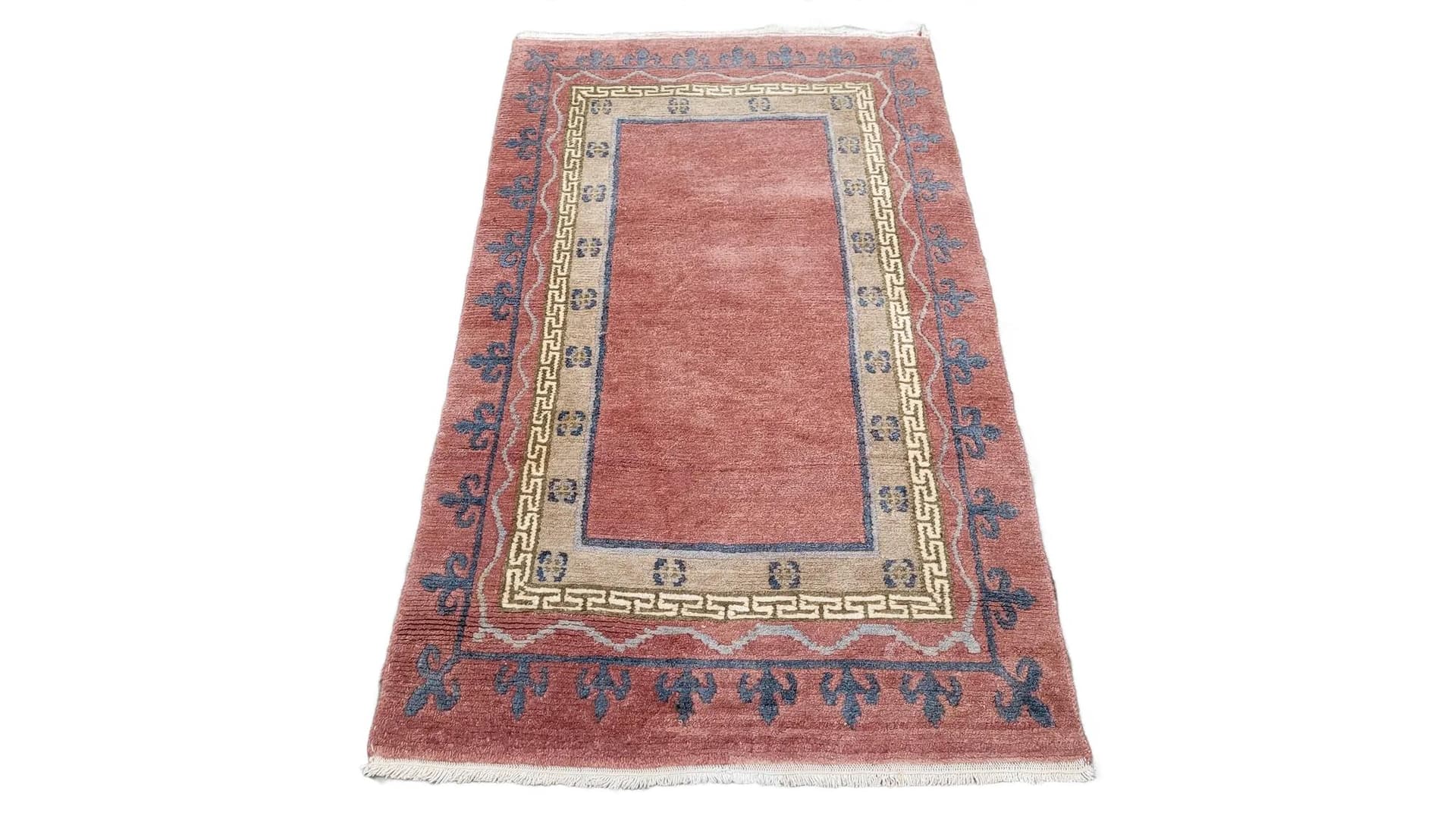 Dywan nepalsko-tybetański 95x175 cm, brązowy, wełna, Nepal