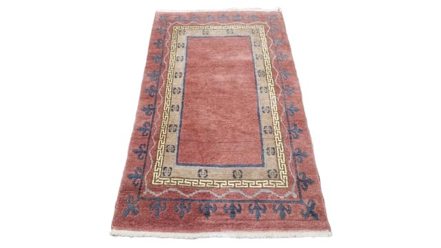 Dywan nepalsko-tybetański 95x175 cm, brązowy, wełna, Nepal - WYMIARY