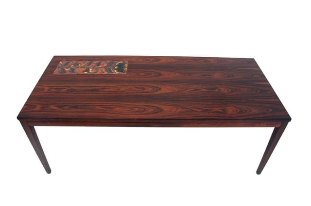 Palisandrowy stolik kawowy, duński design, Dania, lata 60. - WYMIARY