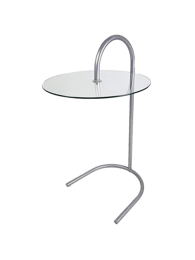 Stolik RY, szkło transparentne, stal chromowana srebrna, proj. T. Björklund, dla Ikea, Szwecja, lata 80. - WYMIARY