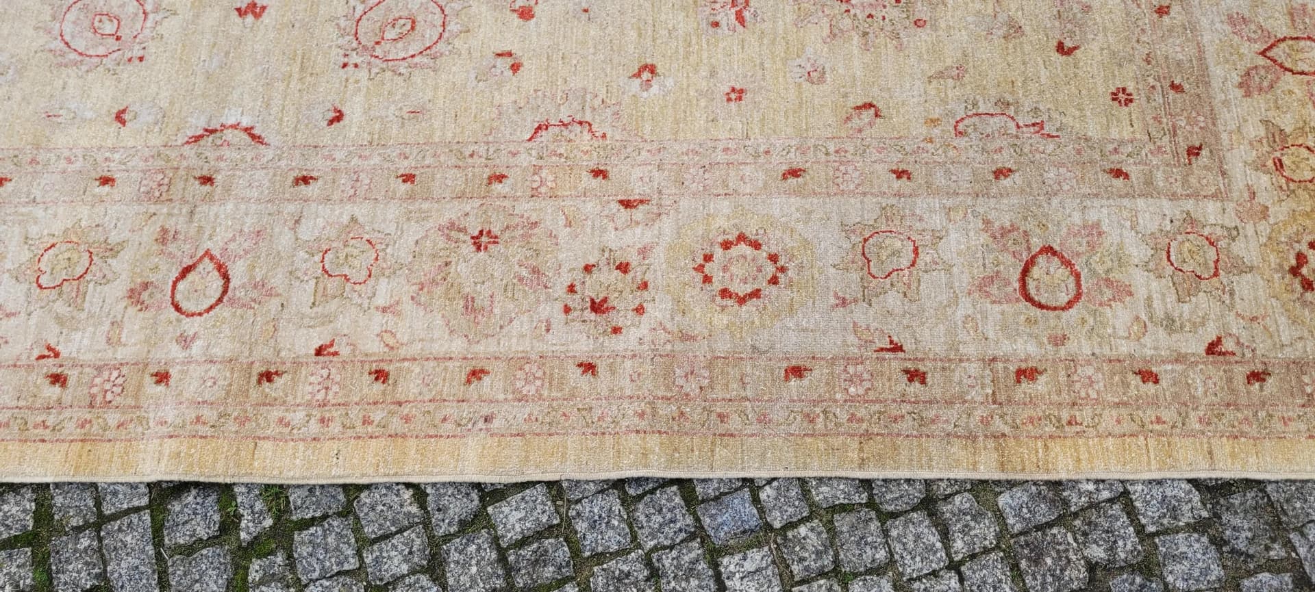 Dywan perski Ziegler 245x330 cm, beżowy, wełna, Pakistan - 87392