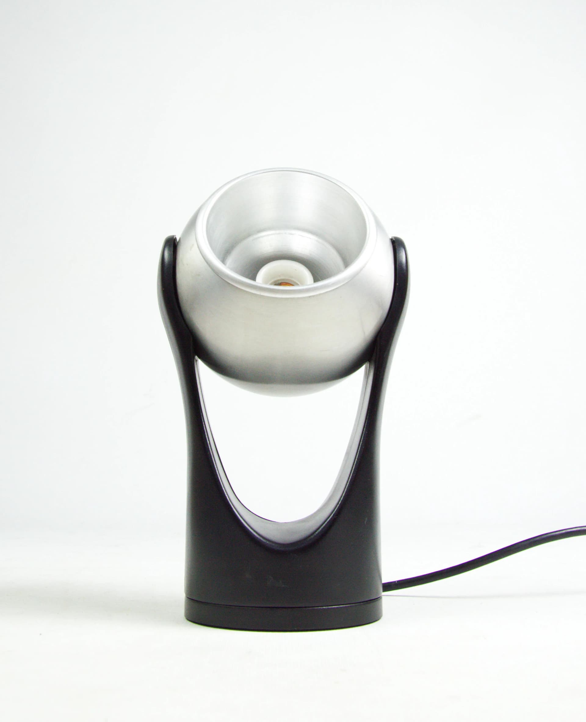 Lampka biurkowa Space Age, srebrny, aluminium, Polska, lata 70. - 84072