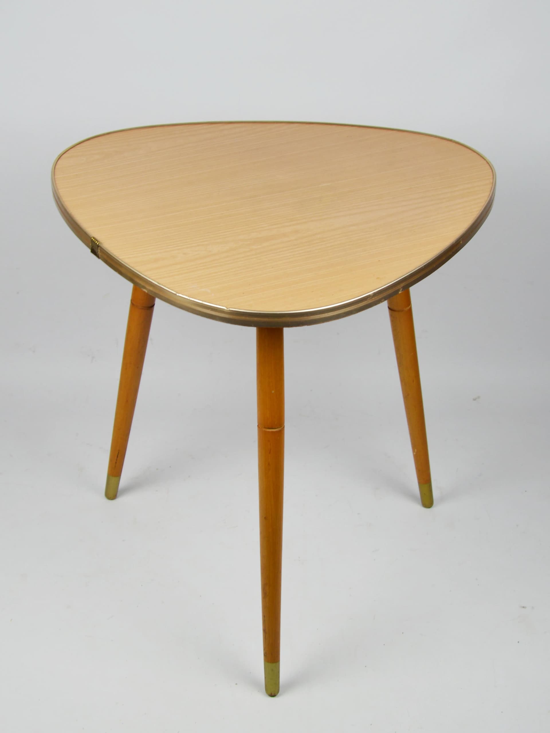 Stolik pomocniczy, beżowy, drewno, Polska, lata 70. - 84021