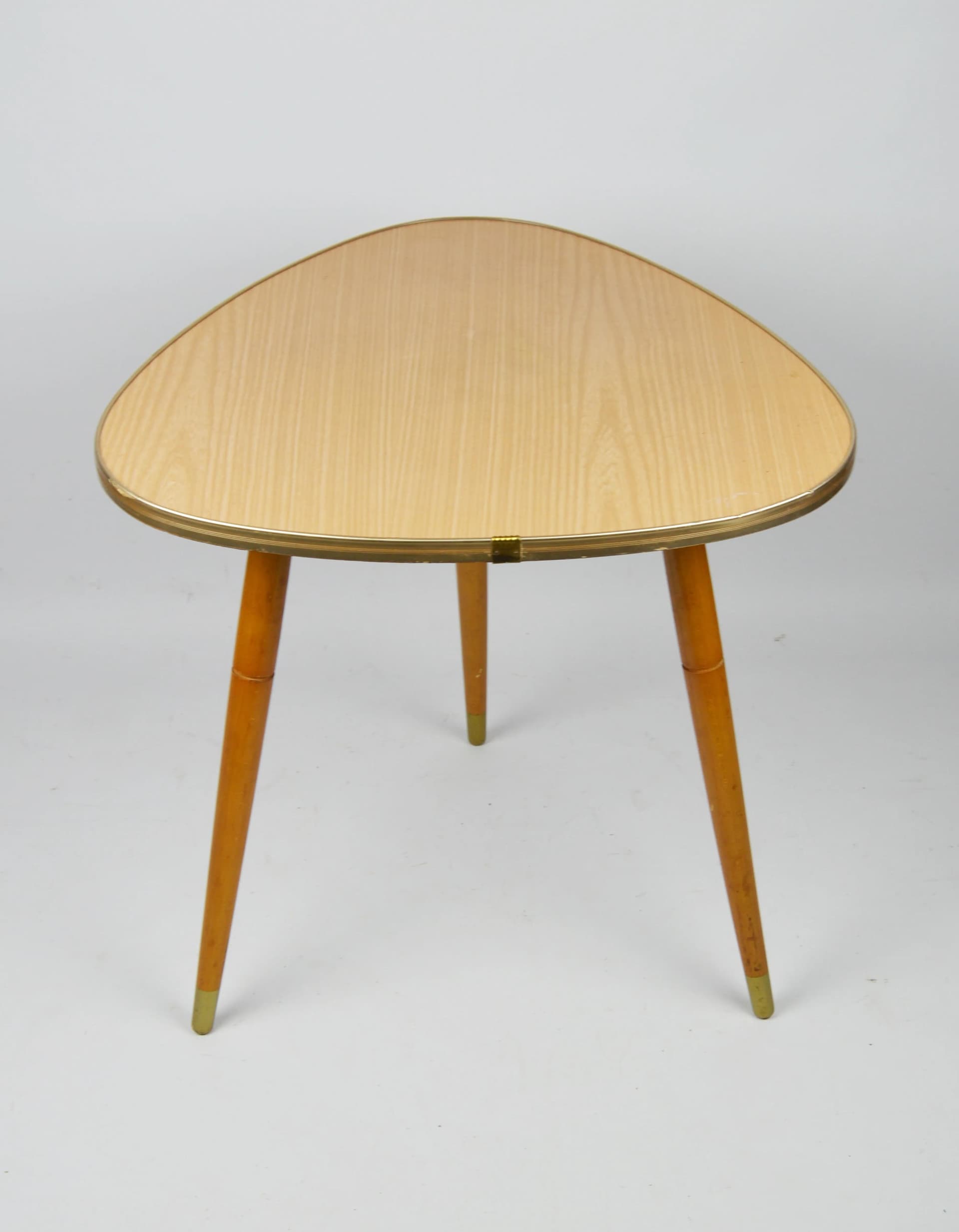 Stolik pomocniczy, beżowy, drewno, Polska, lata 70. - 84023