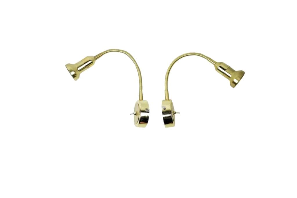 Para kinkietów, złoty, mosiądz, Polska, lata 90.