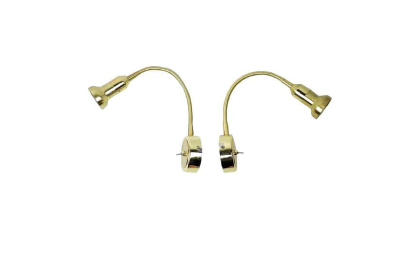 Para kinkietów, złoty, mosiądz, Polska, lata 90.