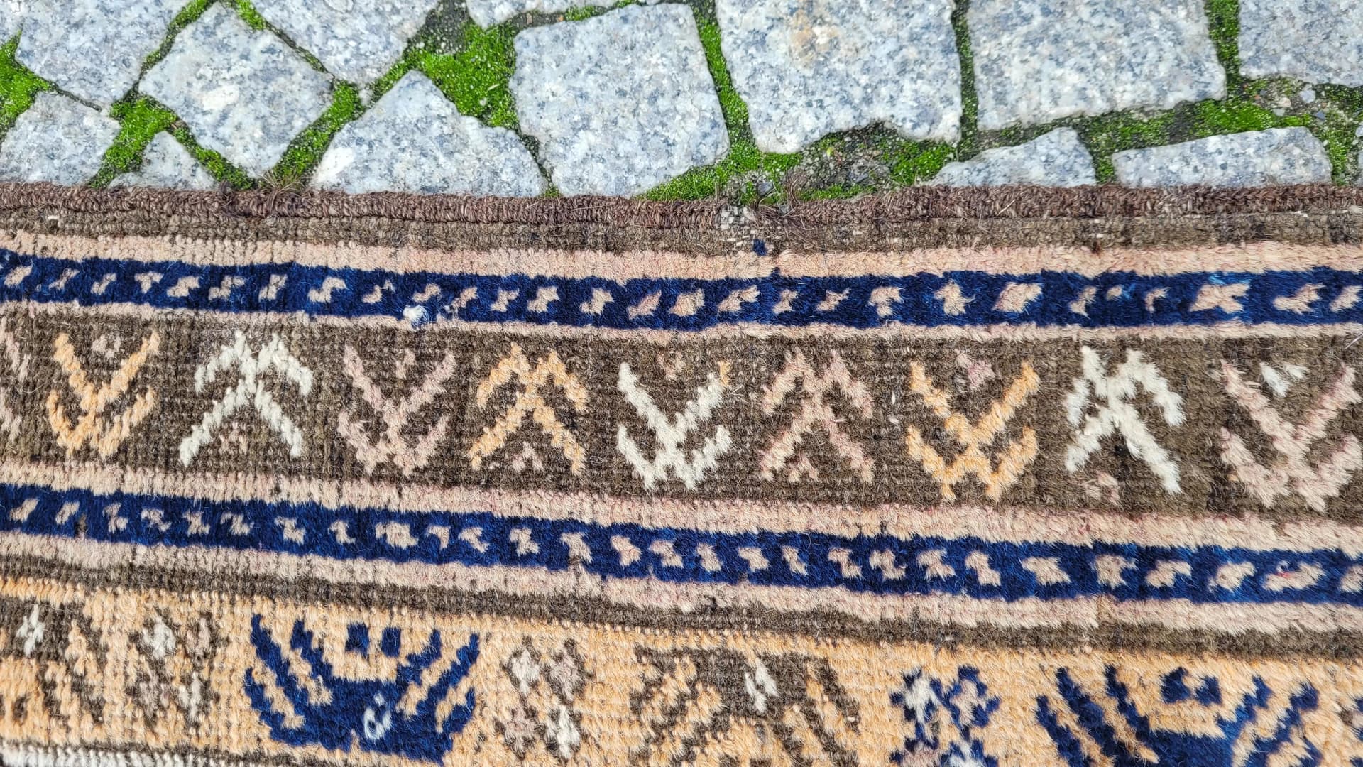 Dywan Beluch, 88x142 cm, beżowy, wełna, Afganistan, pocz. XX w. - 87329