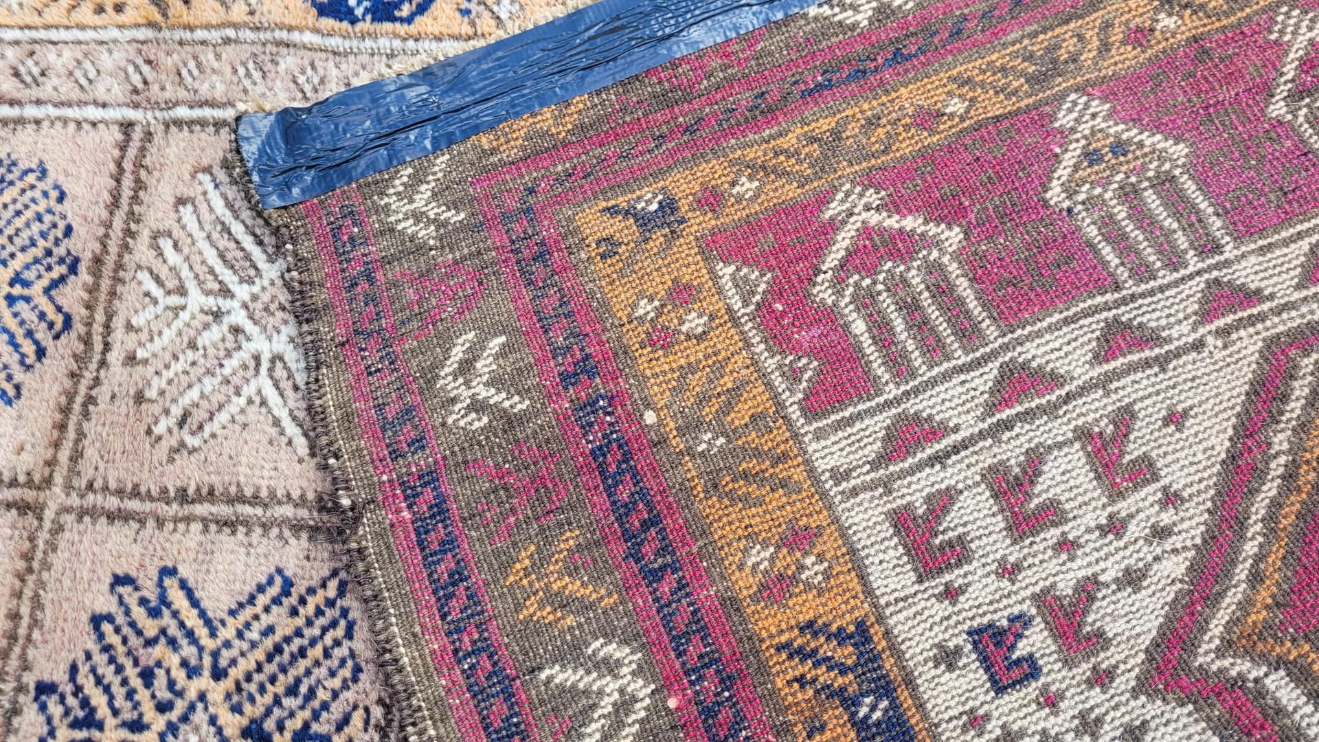 Dywan Beluch, 88x142 cm, beżowy, wełna, Afganistan, pocz. XX w. - 87332