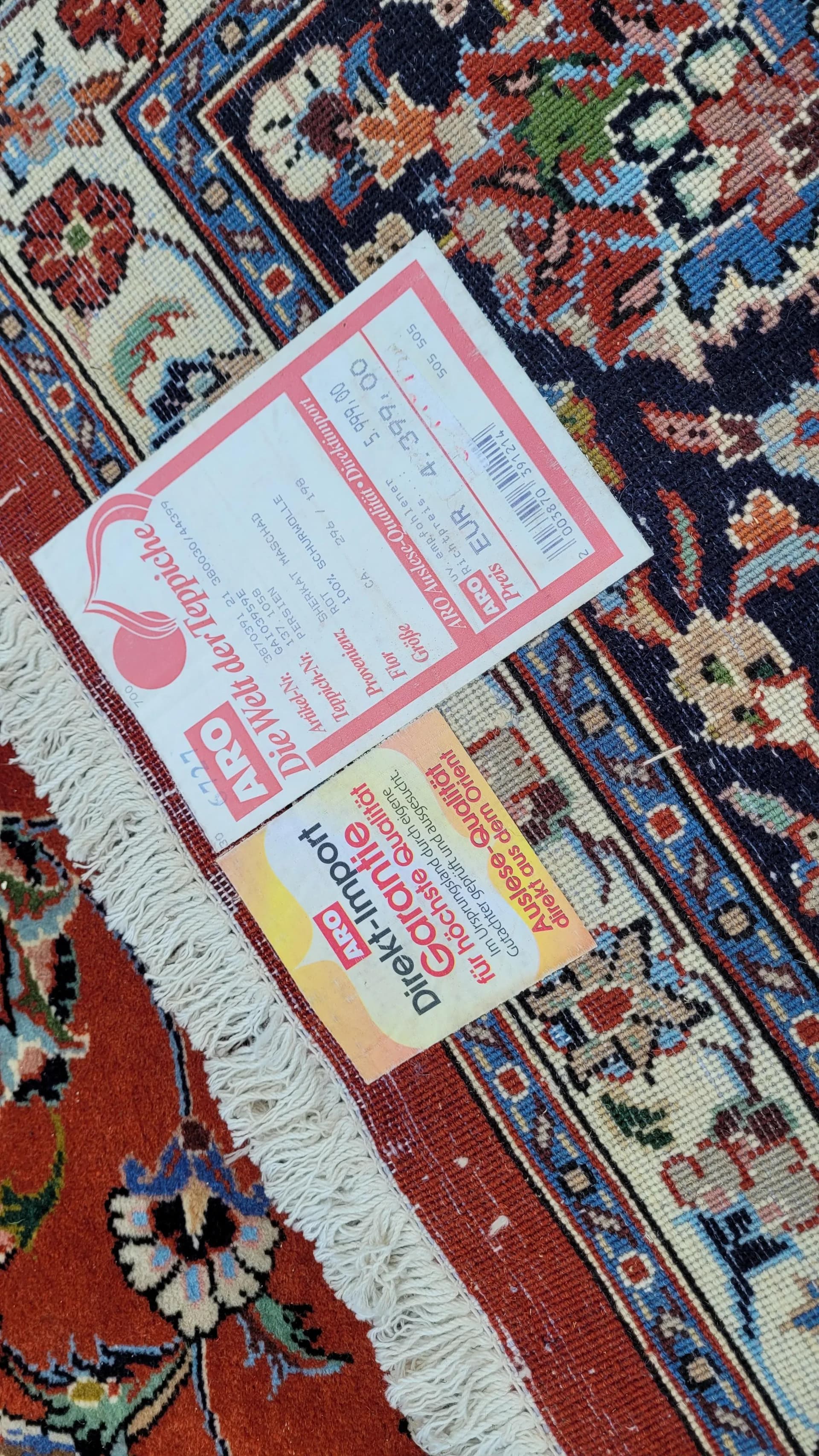 Dywan Meshed, czerwony, wełna, Iran, lata 80. - 87310