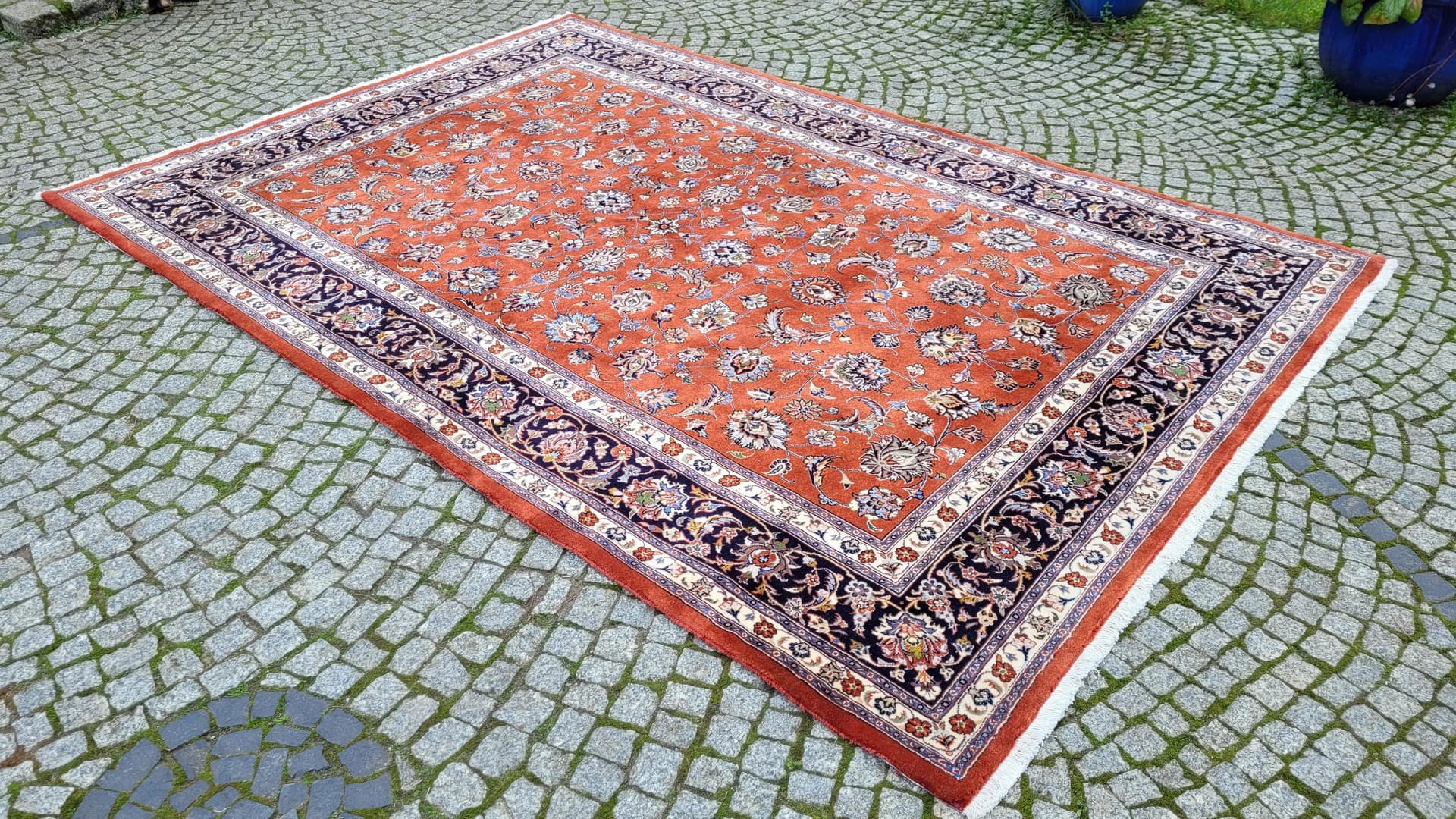 Dywan Meshed, czerwony, wełna, Iran, lata 80. - 87312