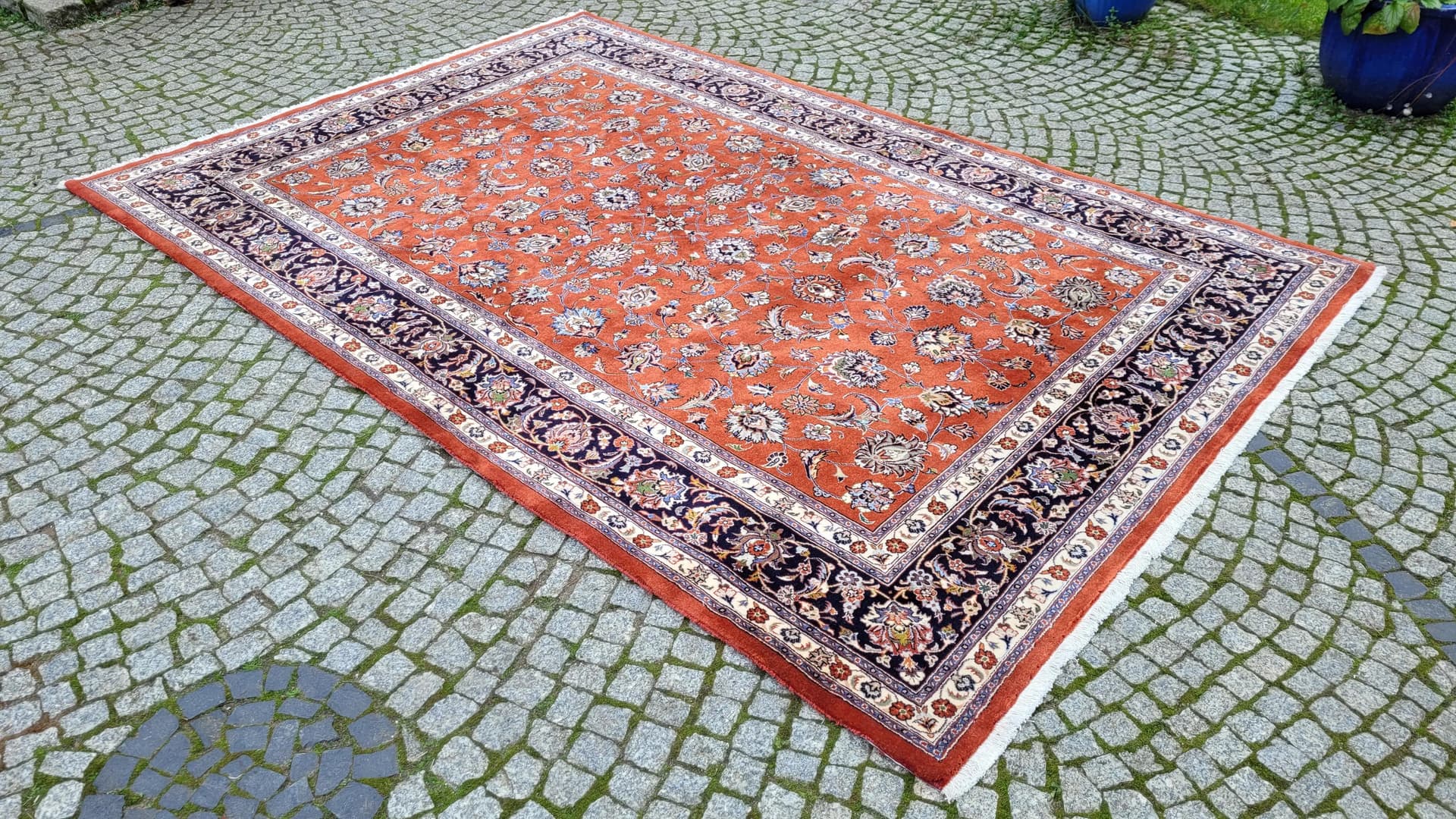 Dywan Meshed, czerwony, wełna, Iran, lata 80. - 87308