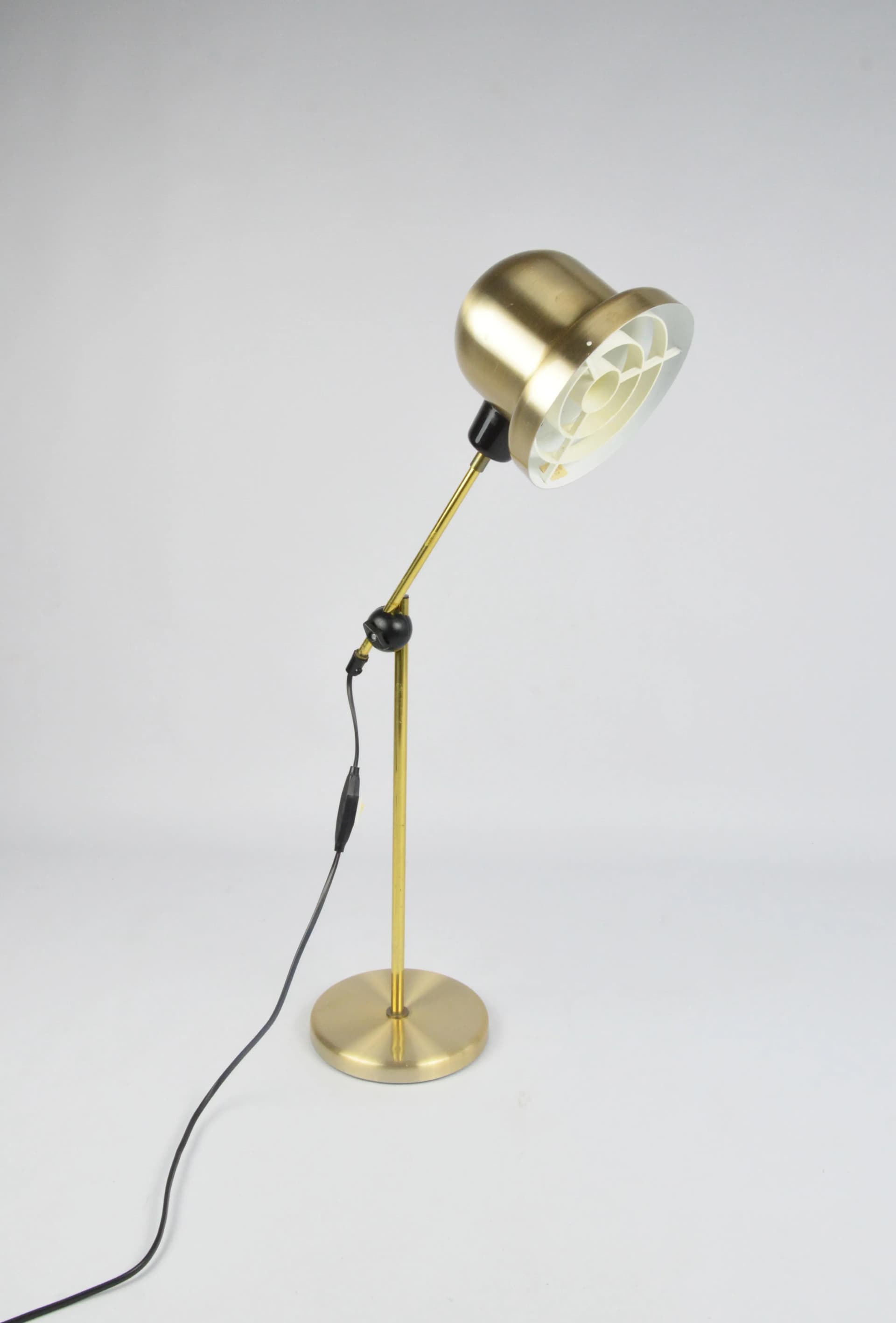 Lampka biurkowa Elidus 7505, mosiądz złoty, Szwecja, lata 70. - 83932