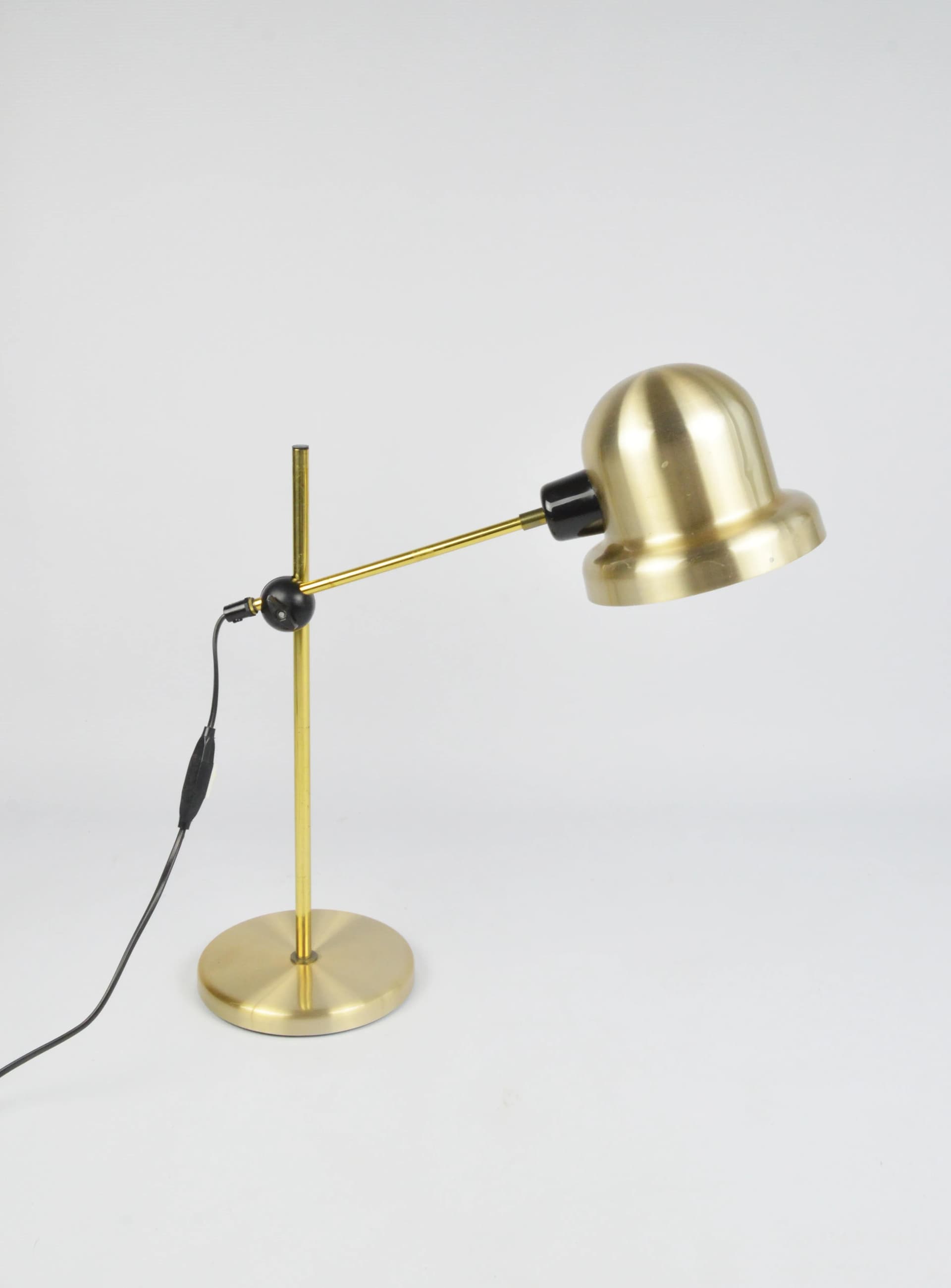 Lampka biurkowa Elidus 7505, mosiądz złoty, Szwecja, lata 70. - 83929