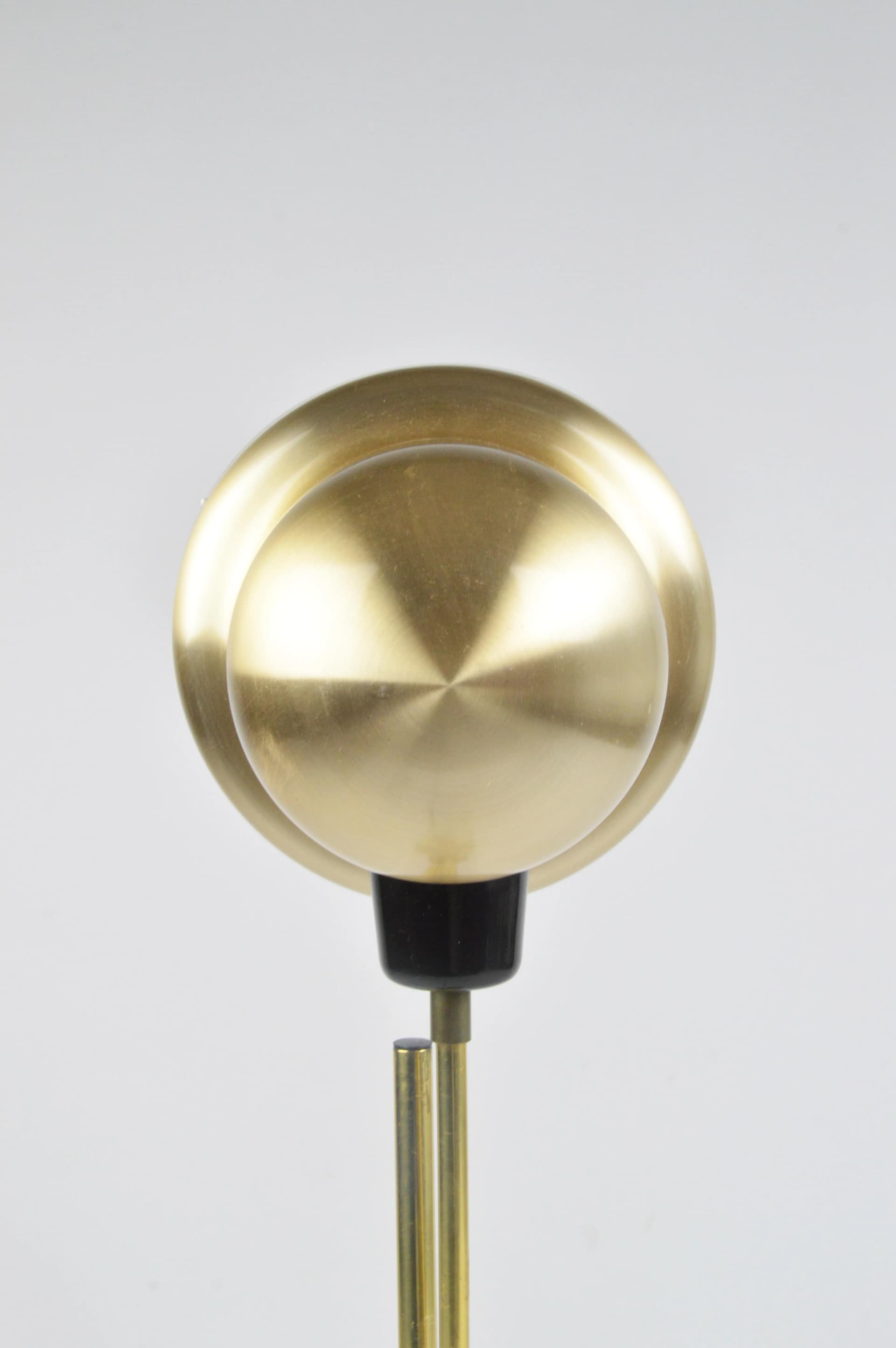 Lampka biurkowa Elidus 7505, mosiądz złoty, Szwecja, lata 70. - 83937